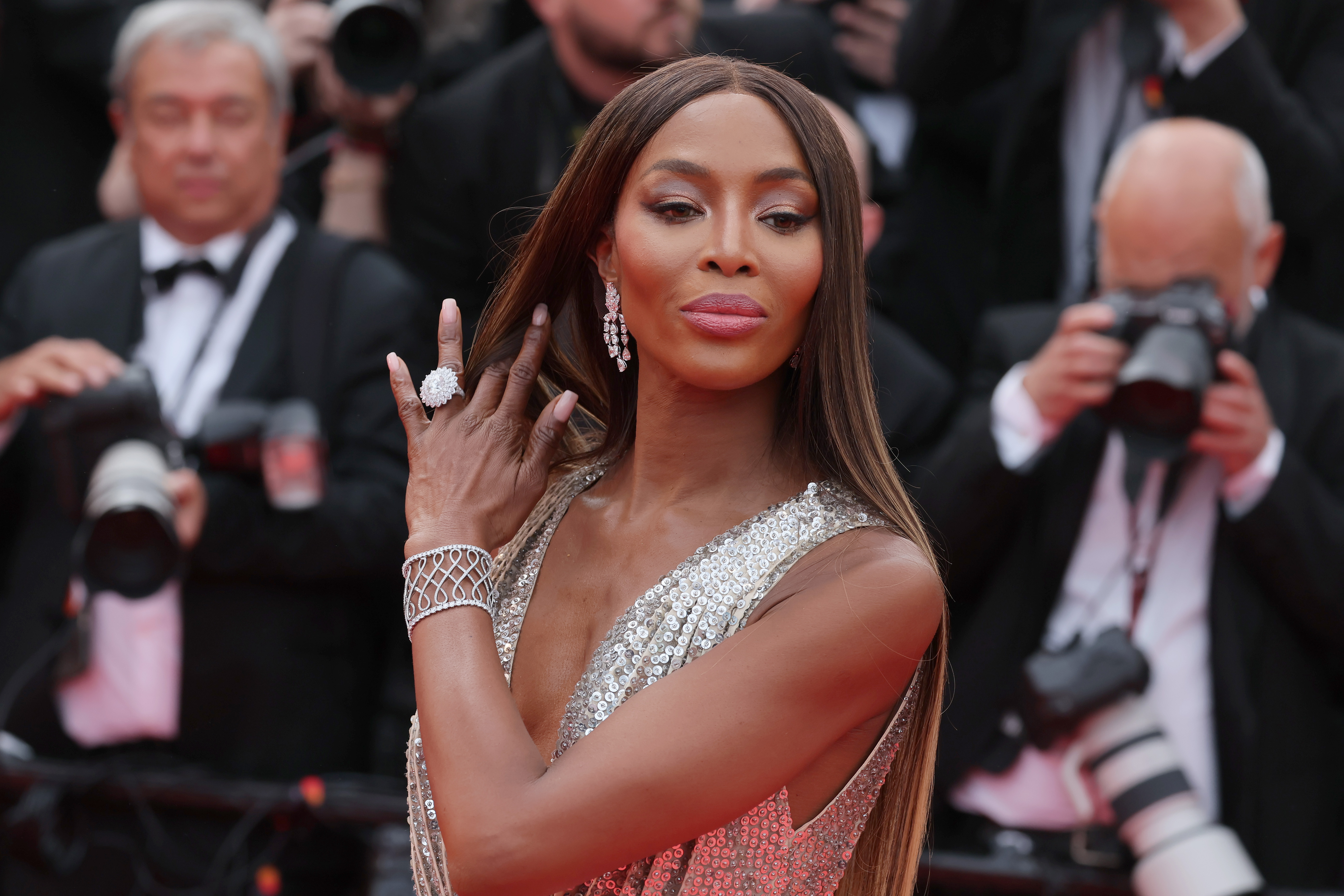 Naomi Campbell appears to be distancing herself from the rapper after shock allegations. Photo / Getty Images