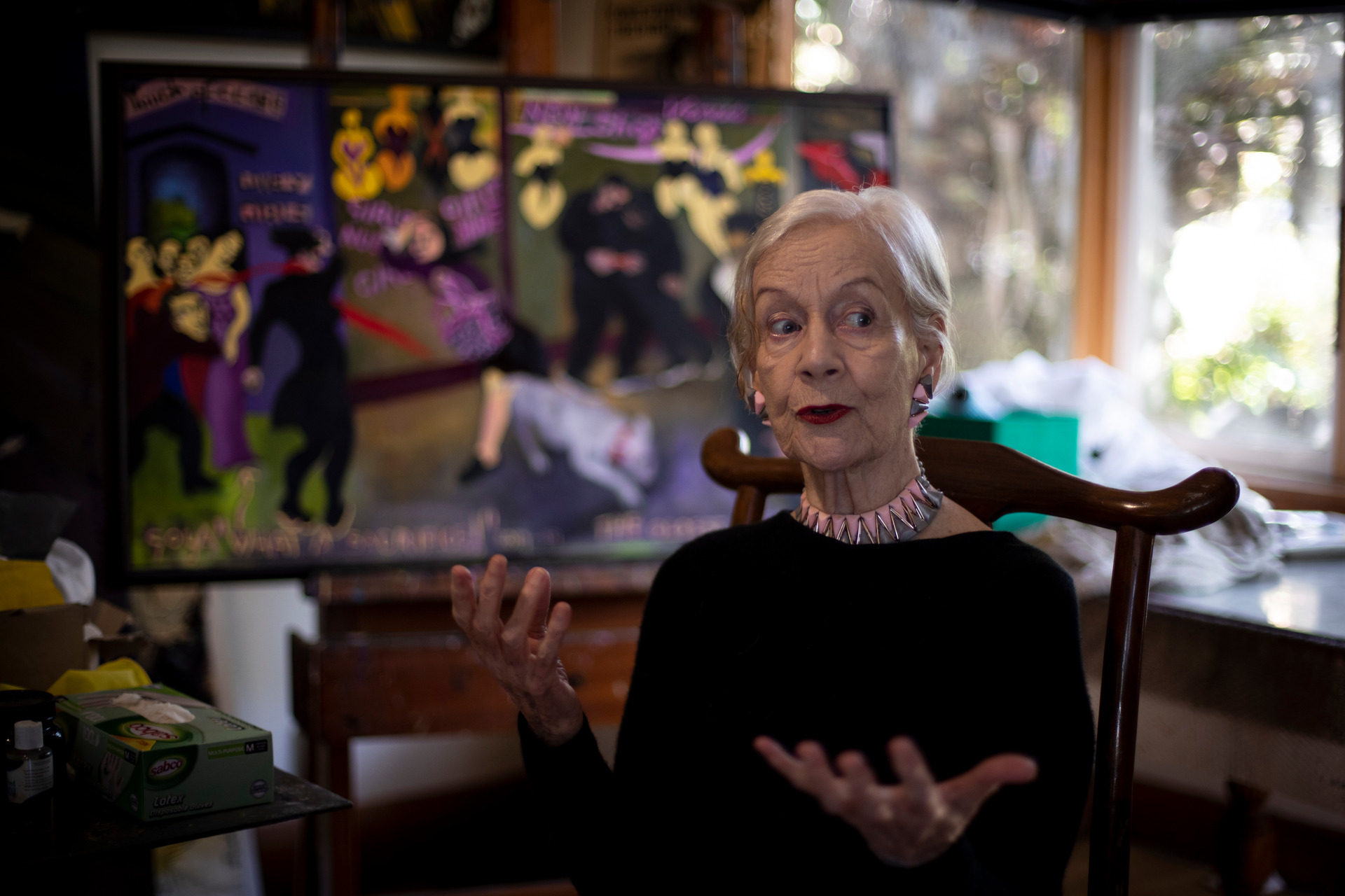 Artist Jacqueline Fahey in her Grey Lynn studio. Photo / Dean Purcell