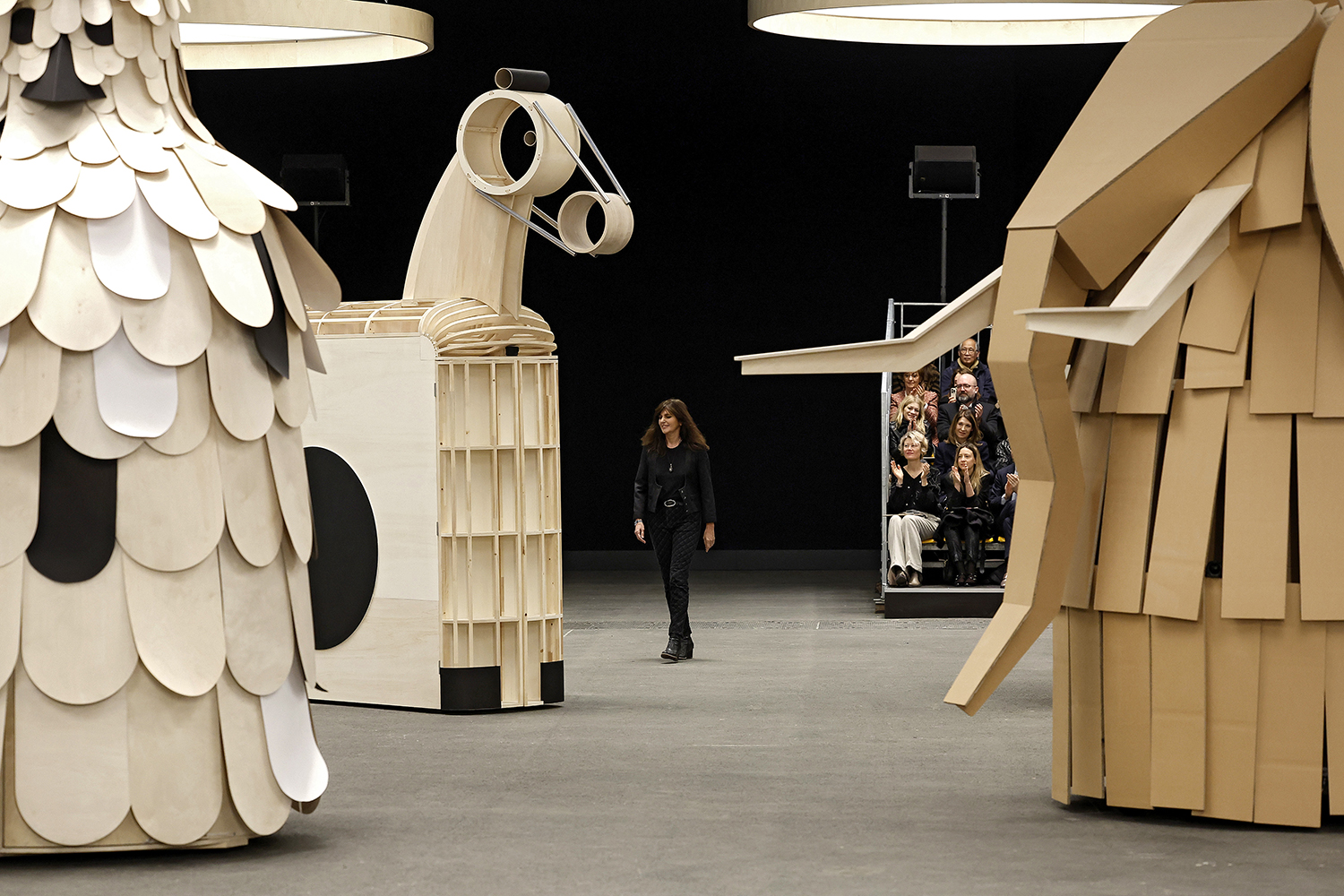 Fashion designer Virginie Viard walks the runway during the Chanel haute couture spring/summer 2023 show as part of Paris Fashion Week. Photo / Getty Images