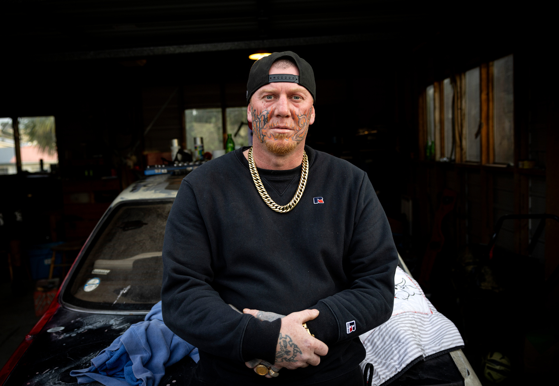 In New Plymouth, Leigh Price, father of Kaoss Price who was shot and killed by police. Photo / Mike Scott