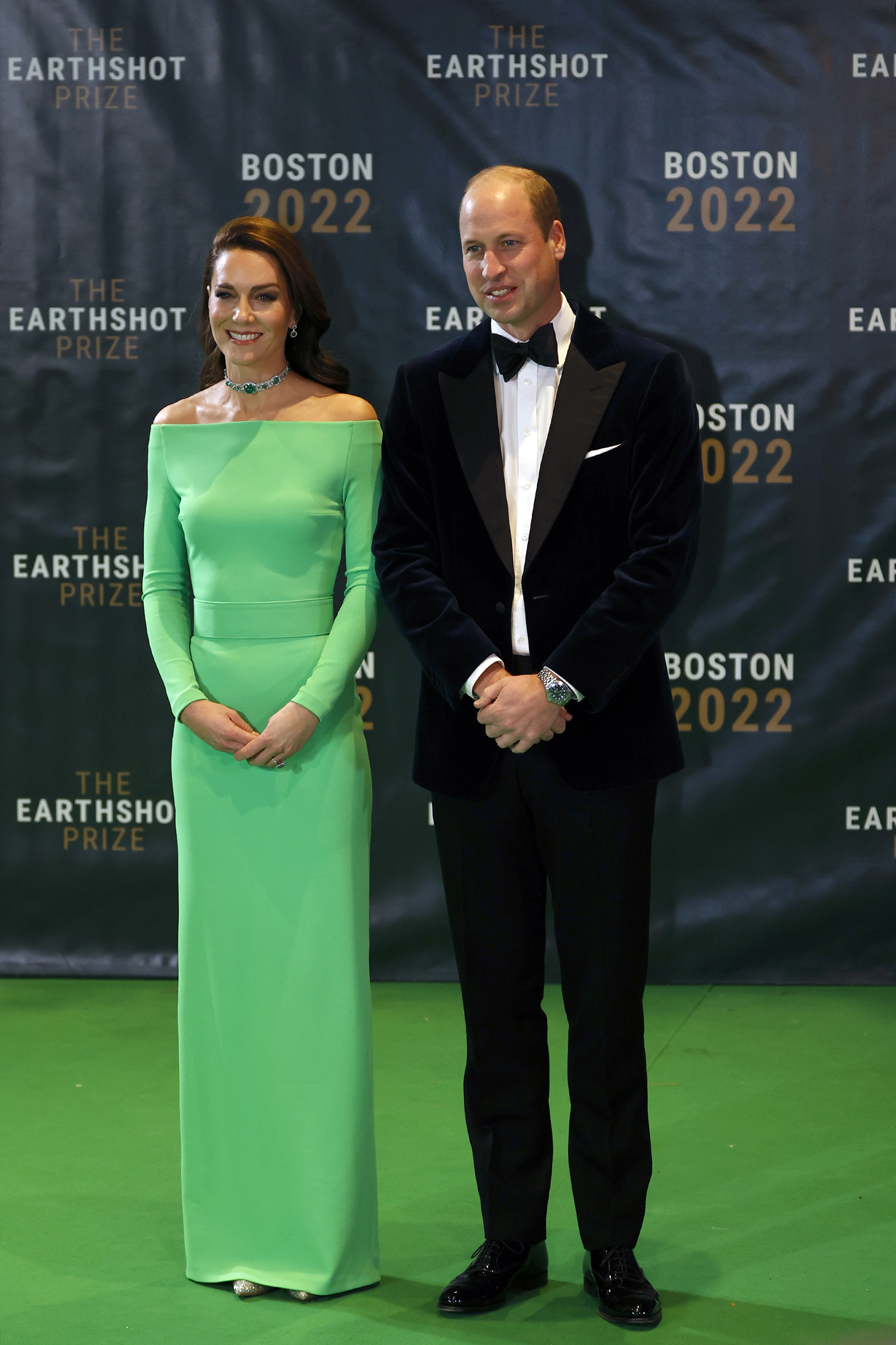 Catherine, Princess of Wales and Prince William, Prince of Wales attend The Earthshot Prize 2022 at MGM Music Hall in Boston, Massachusetts. Photo / AP