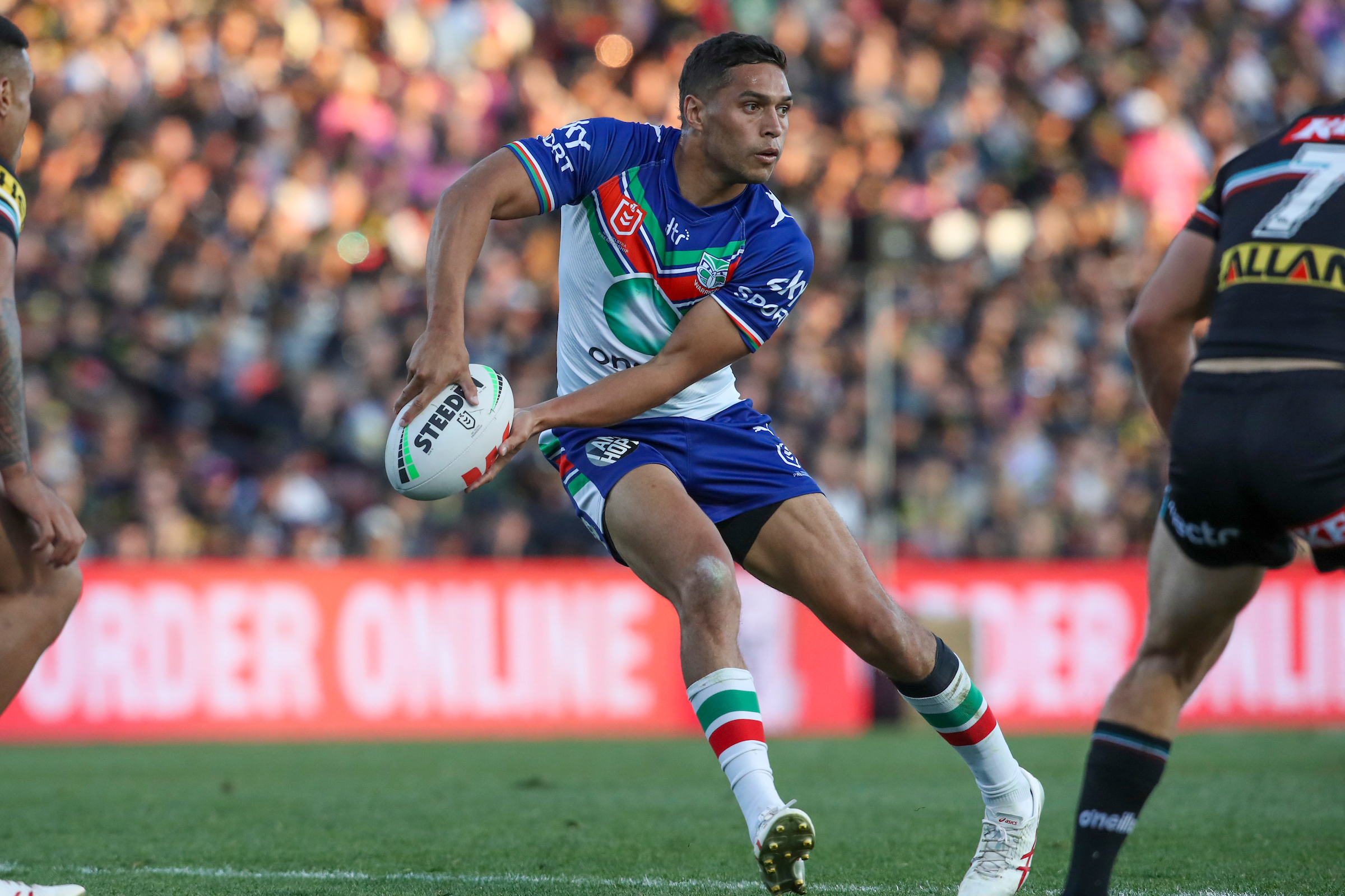 Te Maire Martin in action against the Penrith Panthers. Photo / Photosport