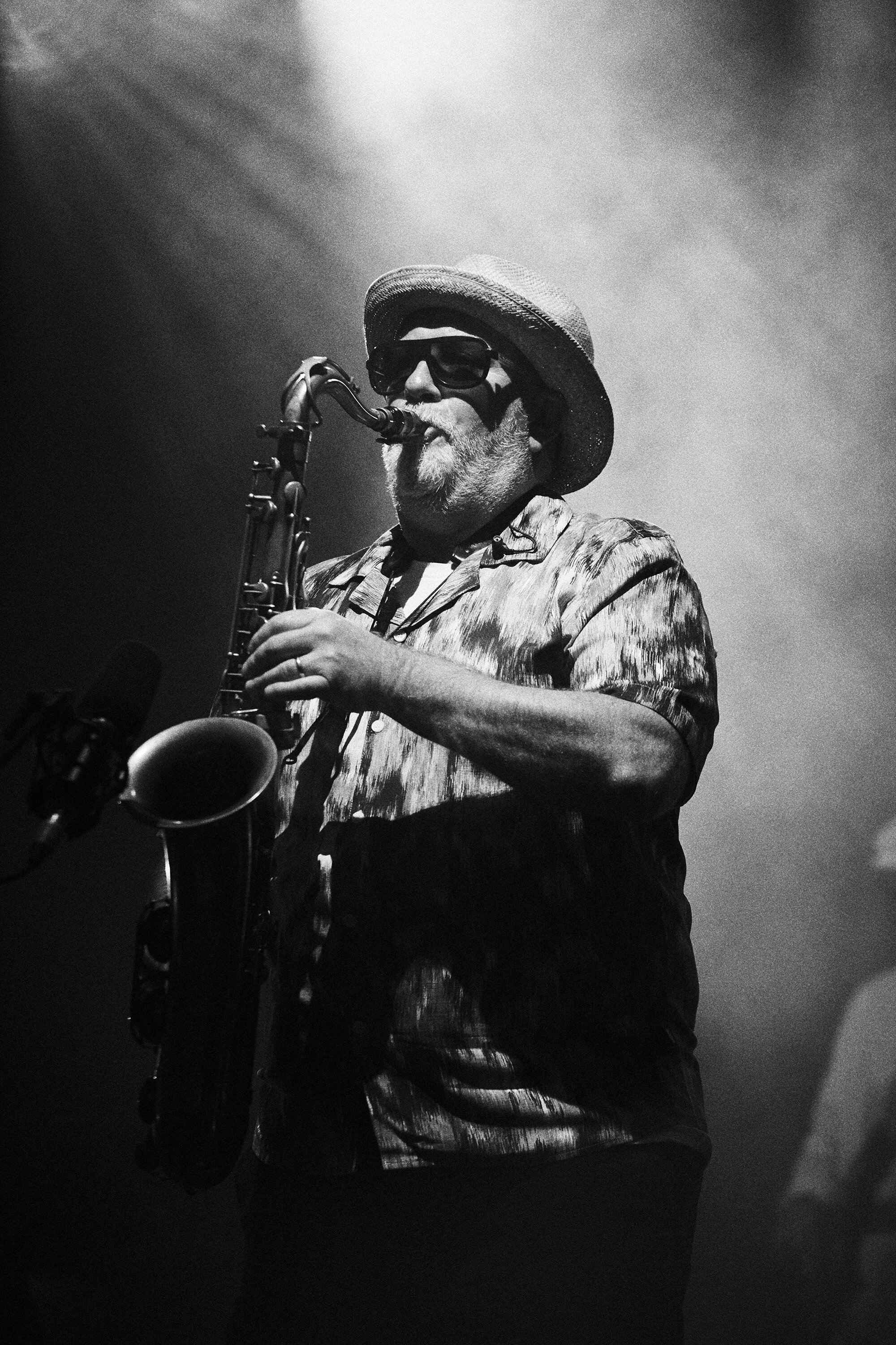 Fat Freddy's Drop saxophone player Scott Towers, aka Chopper Reeds, says the band is releasing their new album on vinyl two weeks ahead of streaming services as a reward to record lovers. Photo / Gem Rey