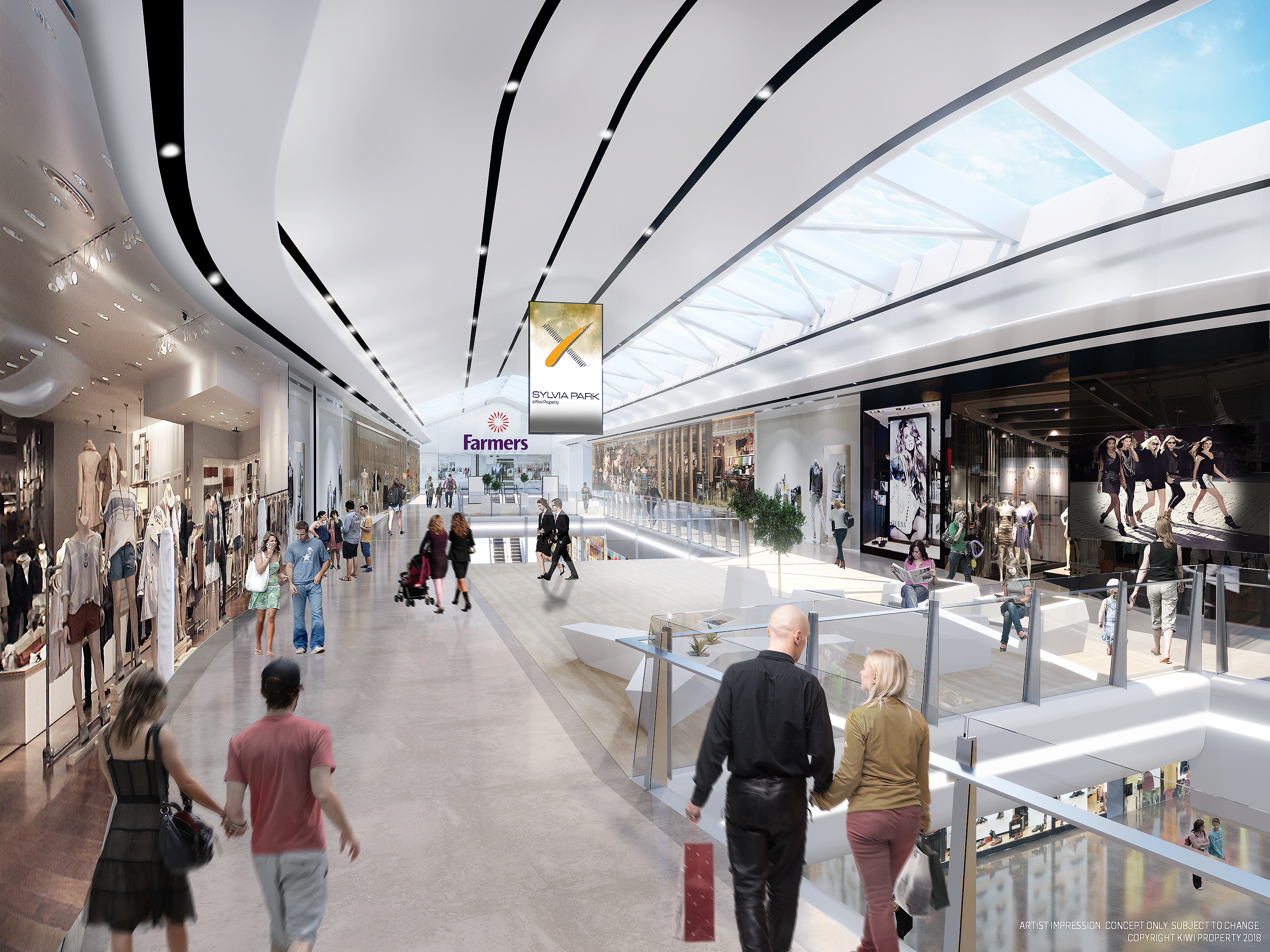 How Sylvia Park's new Galleria could look once finished.