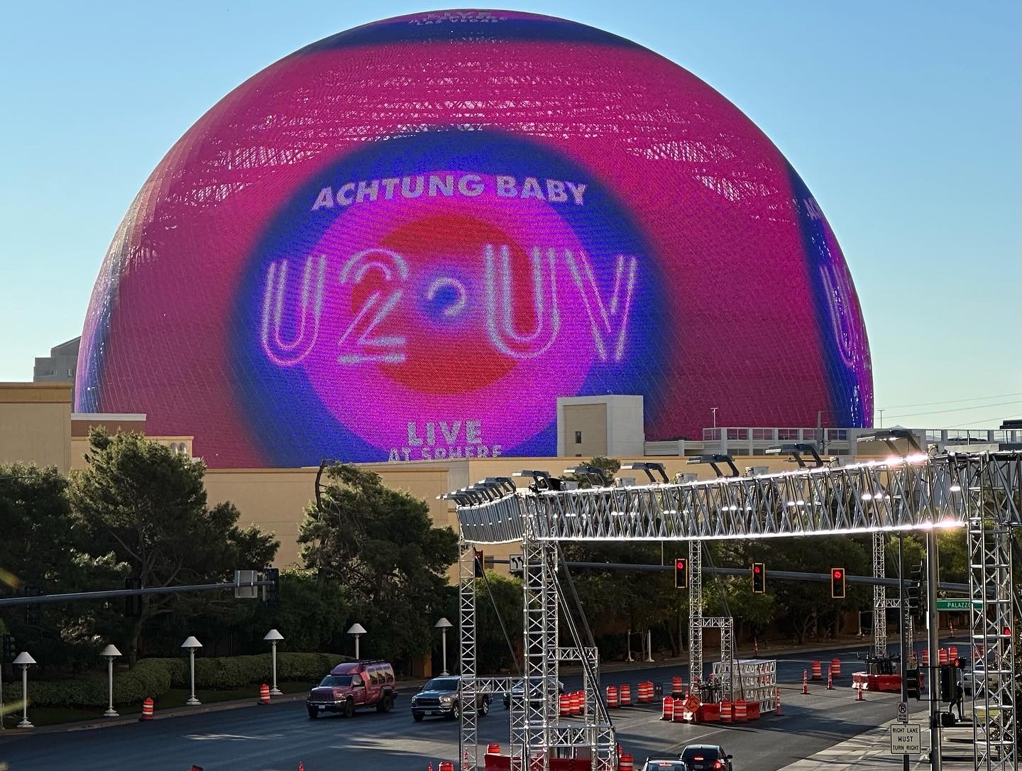 The Sphere entertainment venue in Las Vegas, the United States. Photo / Nicola Lamb