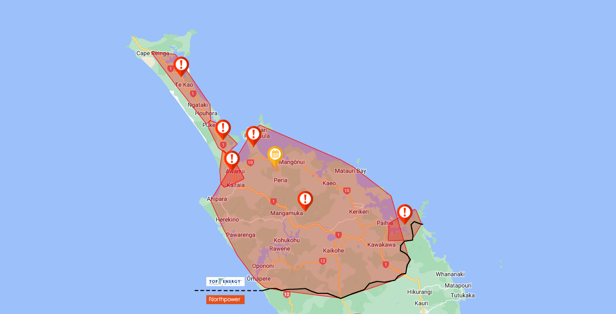 NZ Transport Agency Waka Kotahi has been advising Northlanders that widespread power outages were affecting traffic signals on both local roads and state highways.