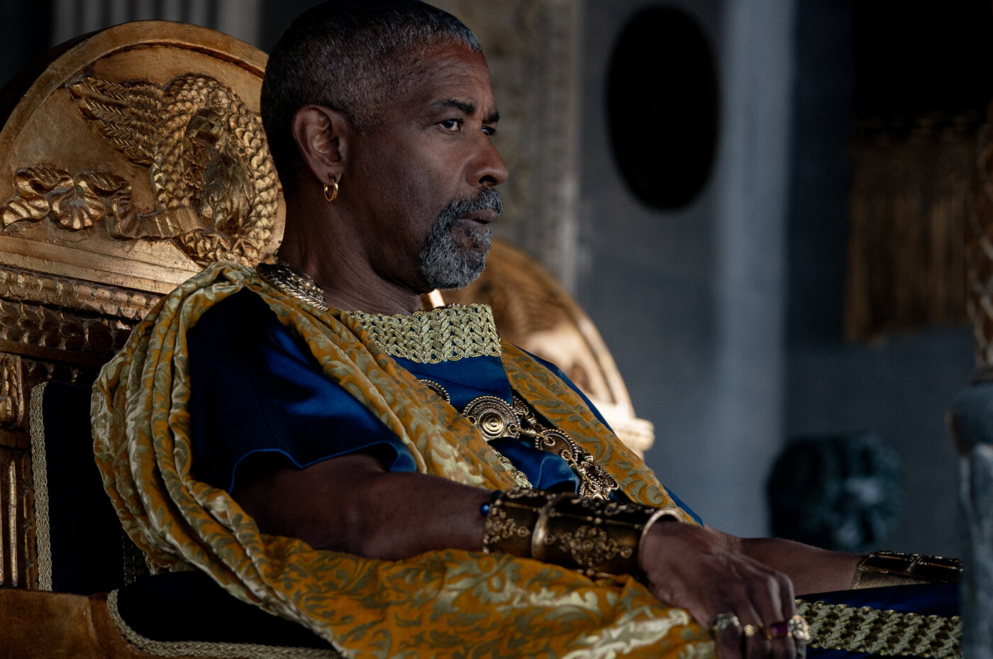 Denzel Washington in Gladiator II. Photo / Paramount Pictures