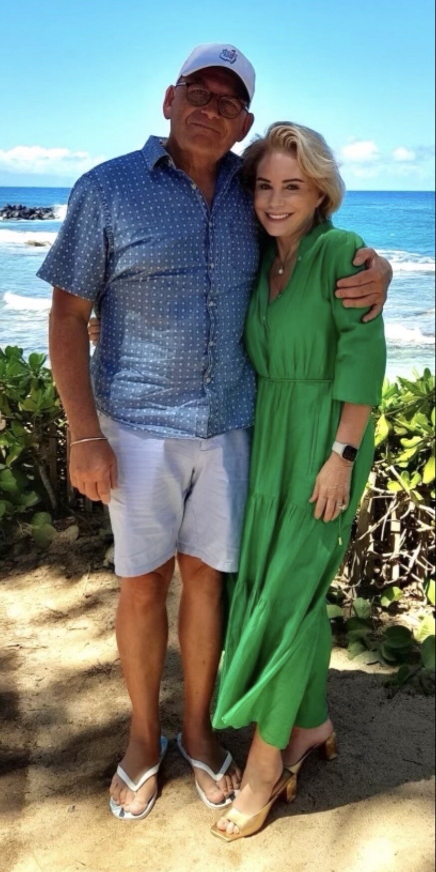 Paul Henry and his wife Diane Foreman on a holiday in Hawaii.