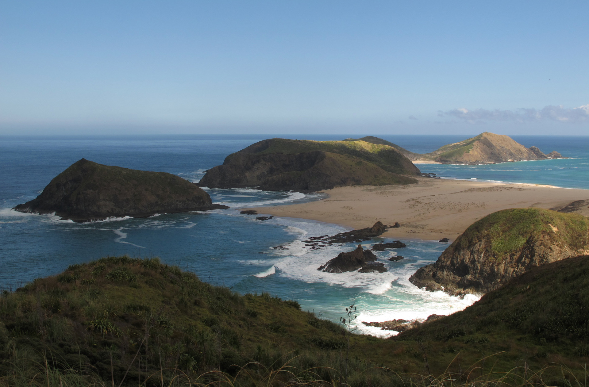 Cape Maria van Diemen seen from the coastal trail. 