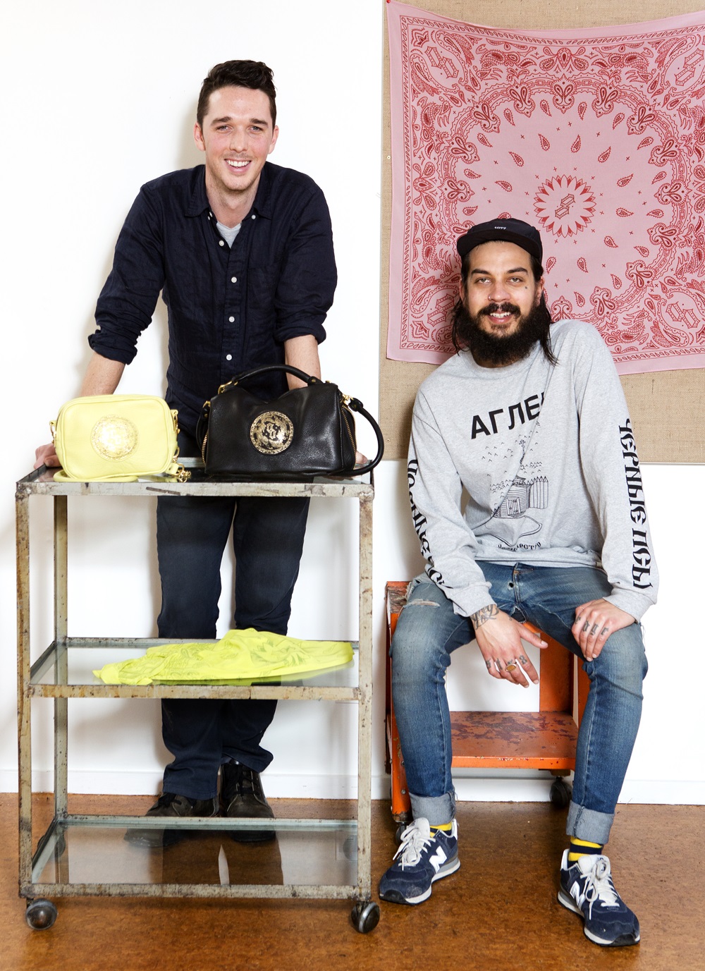 Stefan's relationship with the fashion industry includes a collaboration with Liam Bowden of Deadly Ponies. Photo / Babiche Martens for Viva, 2012.