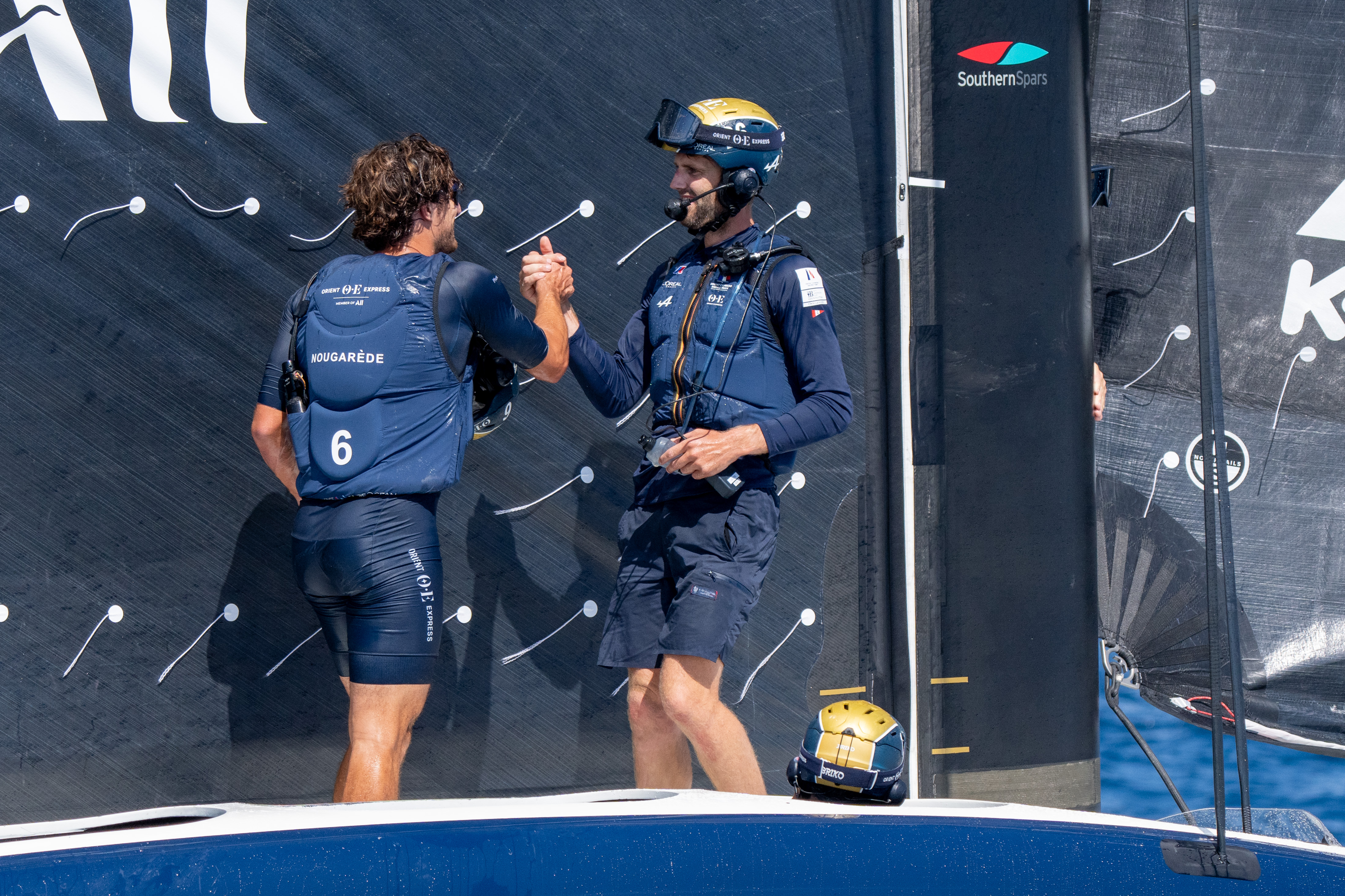 Orient Express Racing Team were a late entry into the 37th America's Cup cycle. Photo / Ian Roman, America's Cup