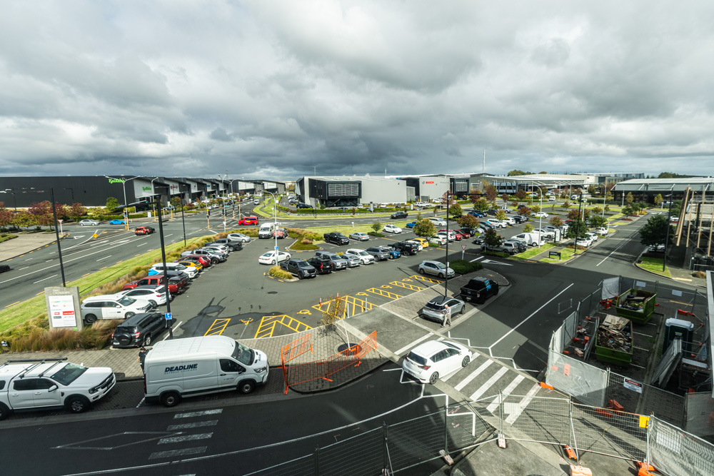 Aspec won the contract to expand Highbrook Crossing (bottom left) at Highbrook business park. Photo / Jason Dorday