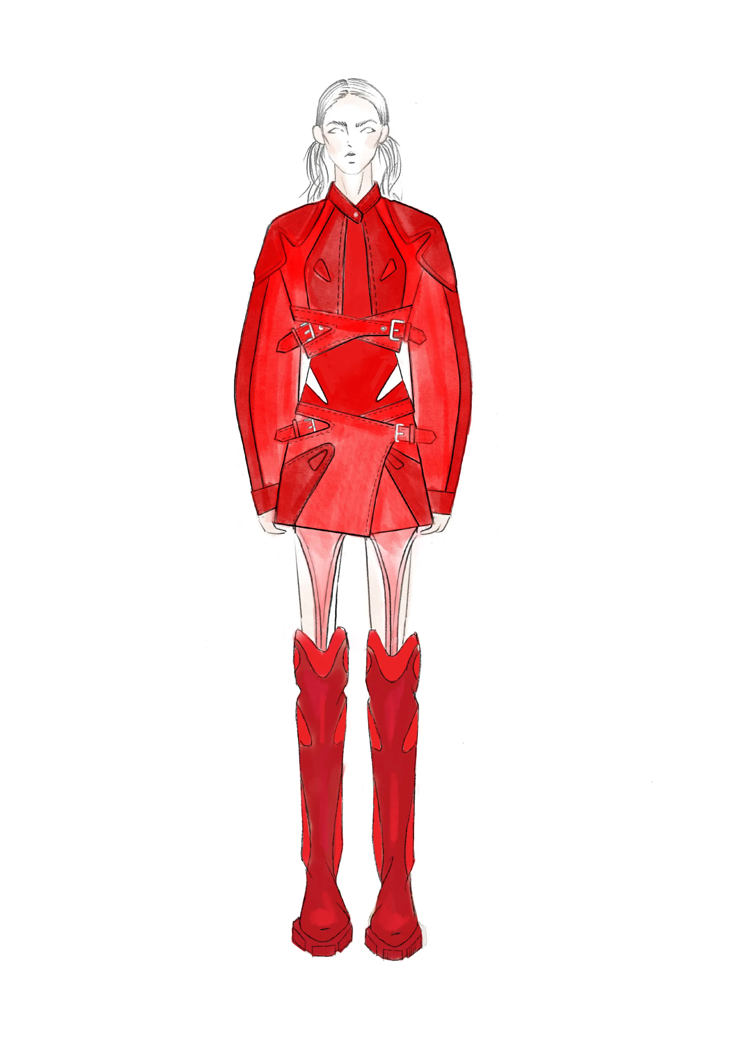 Sketch by Dion Lee for Rosalia.