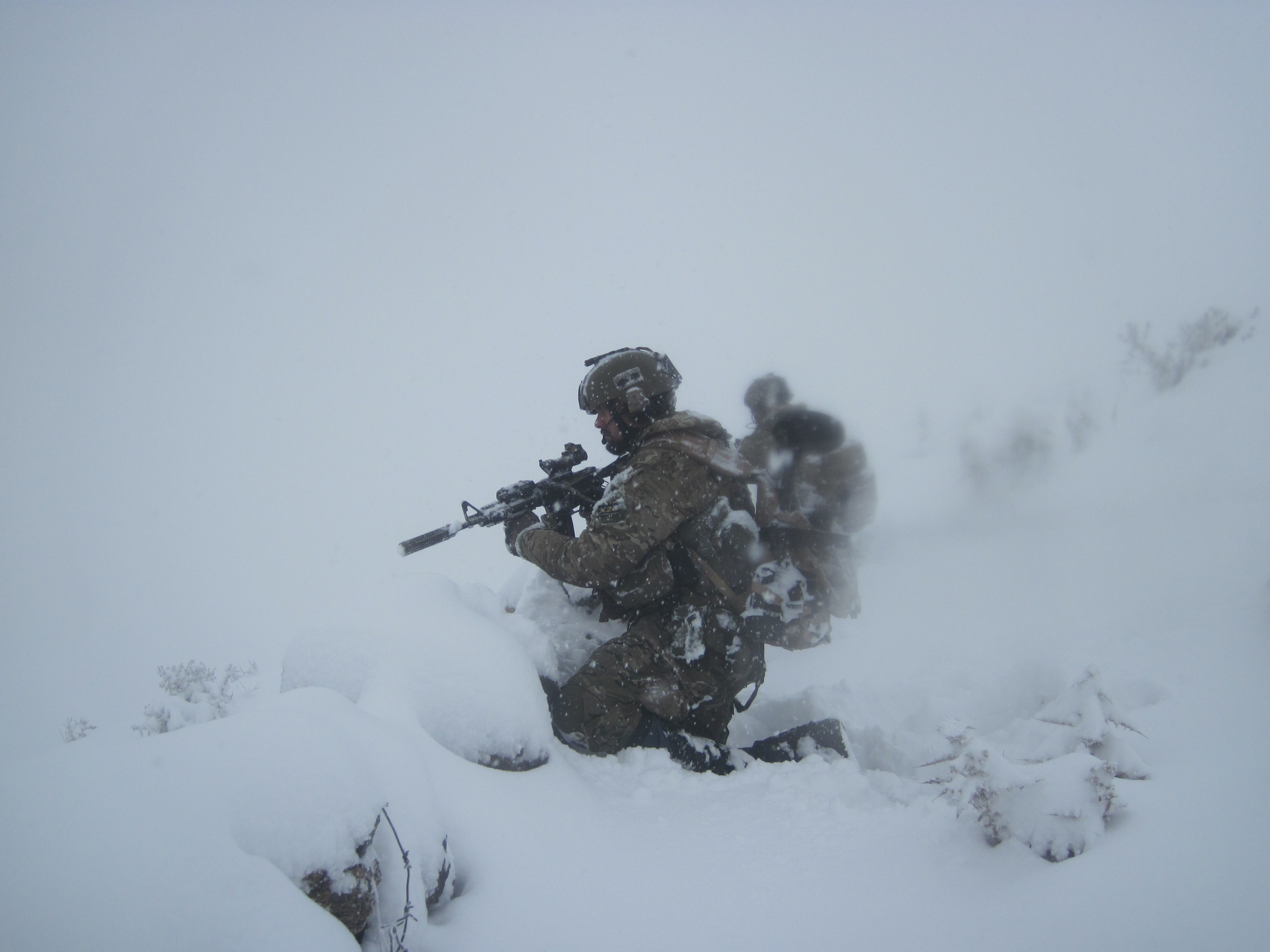 NZSAS Lance Corporal Nik Kahotea, on patrol.
