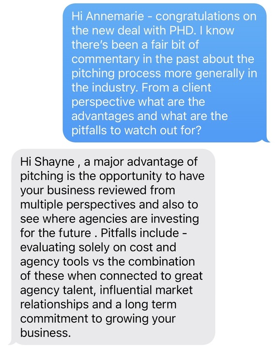 One Good Text with Lion marketing director Annemarie Browne.