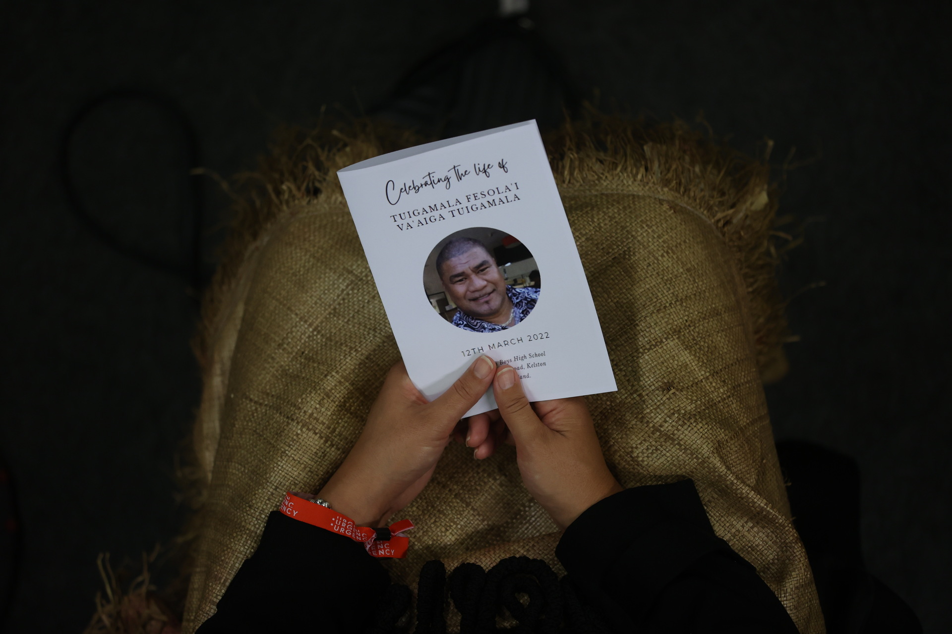 Covid-19 restrictions meant only 100 people could gather in person for Va'aiga Tuigamala's funeral in Auckland today, but thousands more watched a livestream of the service. Photo / Brett Phibbs