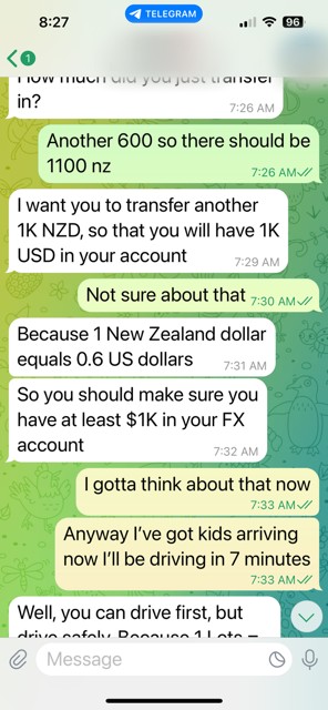 The man was pressured to keep adding thousands of dollars to his online trading accounts.