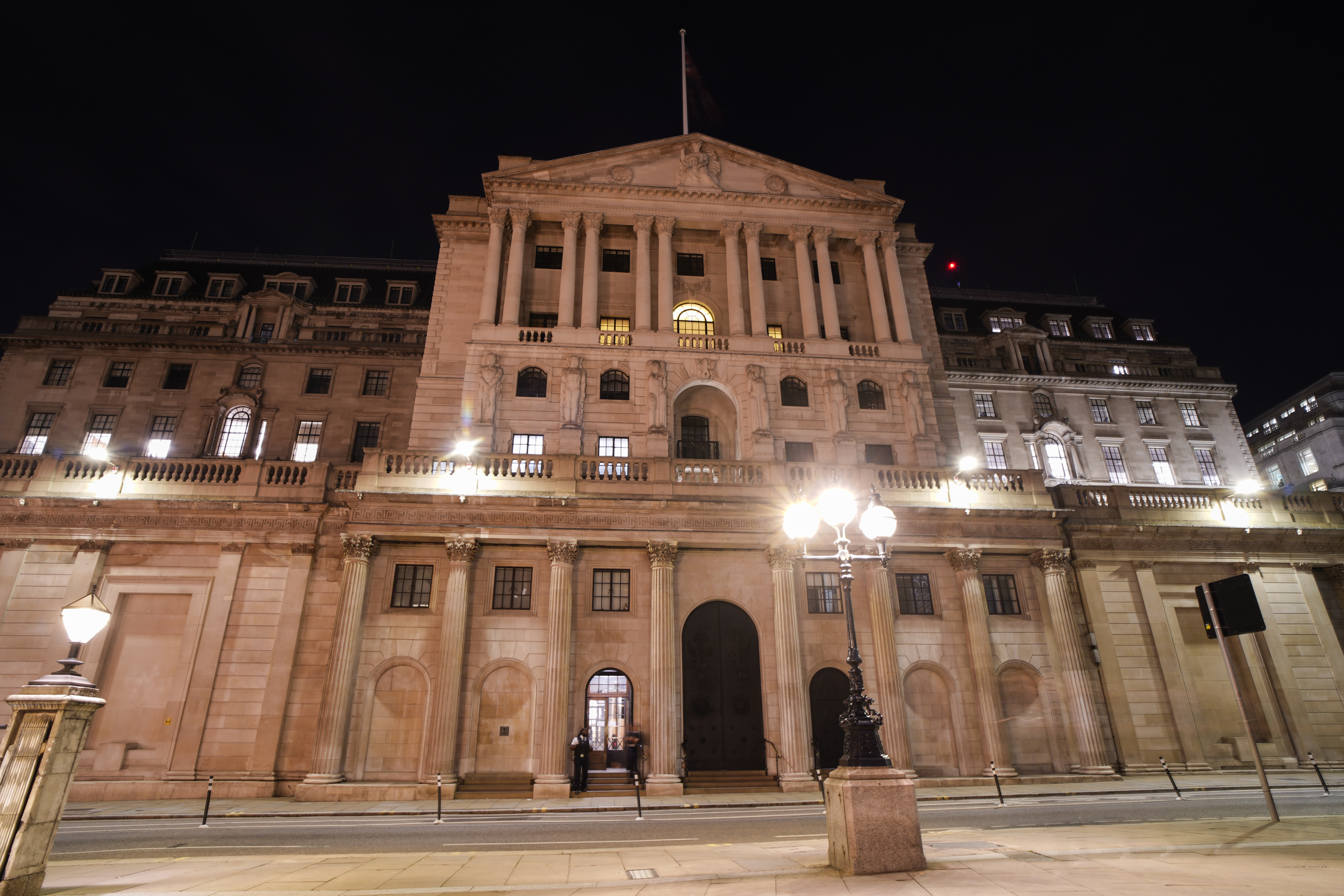 The Bank of England in the financial district in the City of London. Photo / Alberto Pezzali, AP