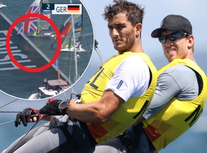 New Zealand's Blair Tuke and Peter Burling were pipped to Olympic gold after a thrilling finish in the 49er medal race. Photos / Getty Images, Sky Sport