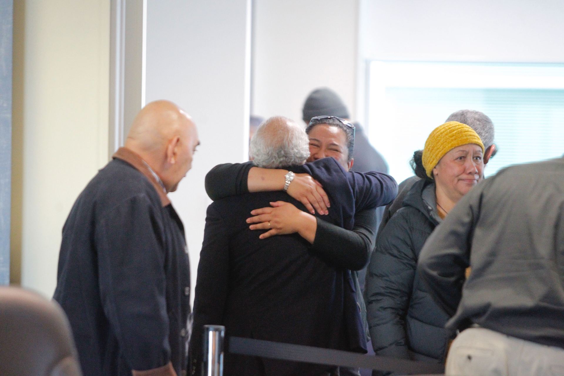 Hugging, cheering, haka and tears broke out after the decision. Photo / George Novak