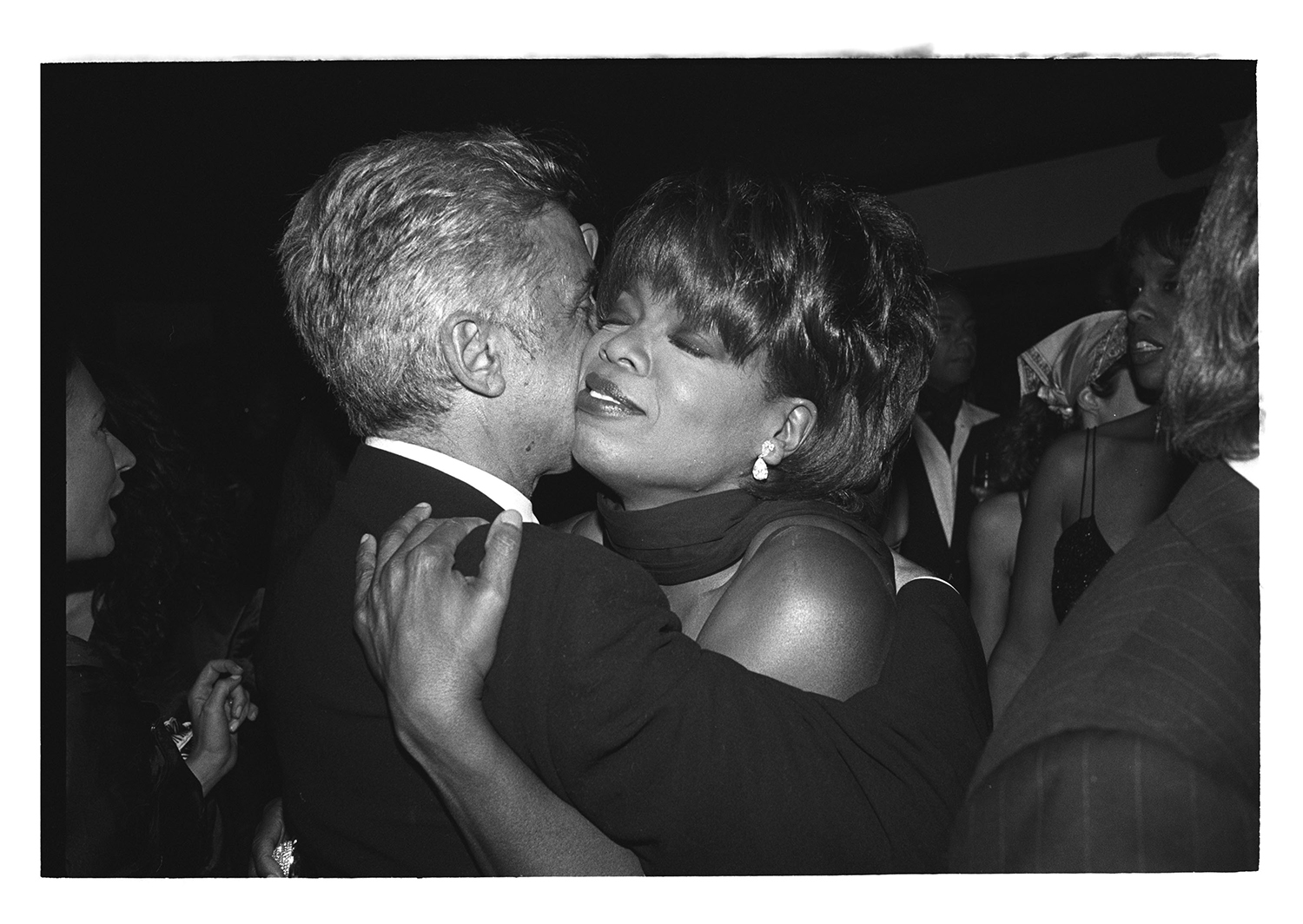 Giancarlo Giammetti, the longtime partner of Valentino Garavani, and Oprah Winfrey at a Vanity Fair party for Valentino in September 1996. Photo / Dafydd Jones via The New York Times