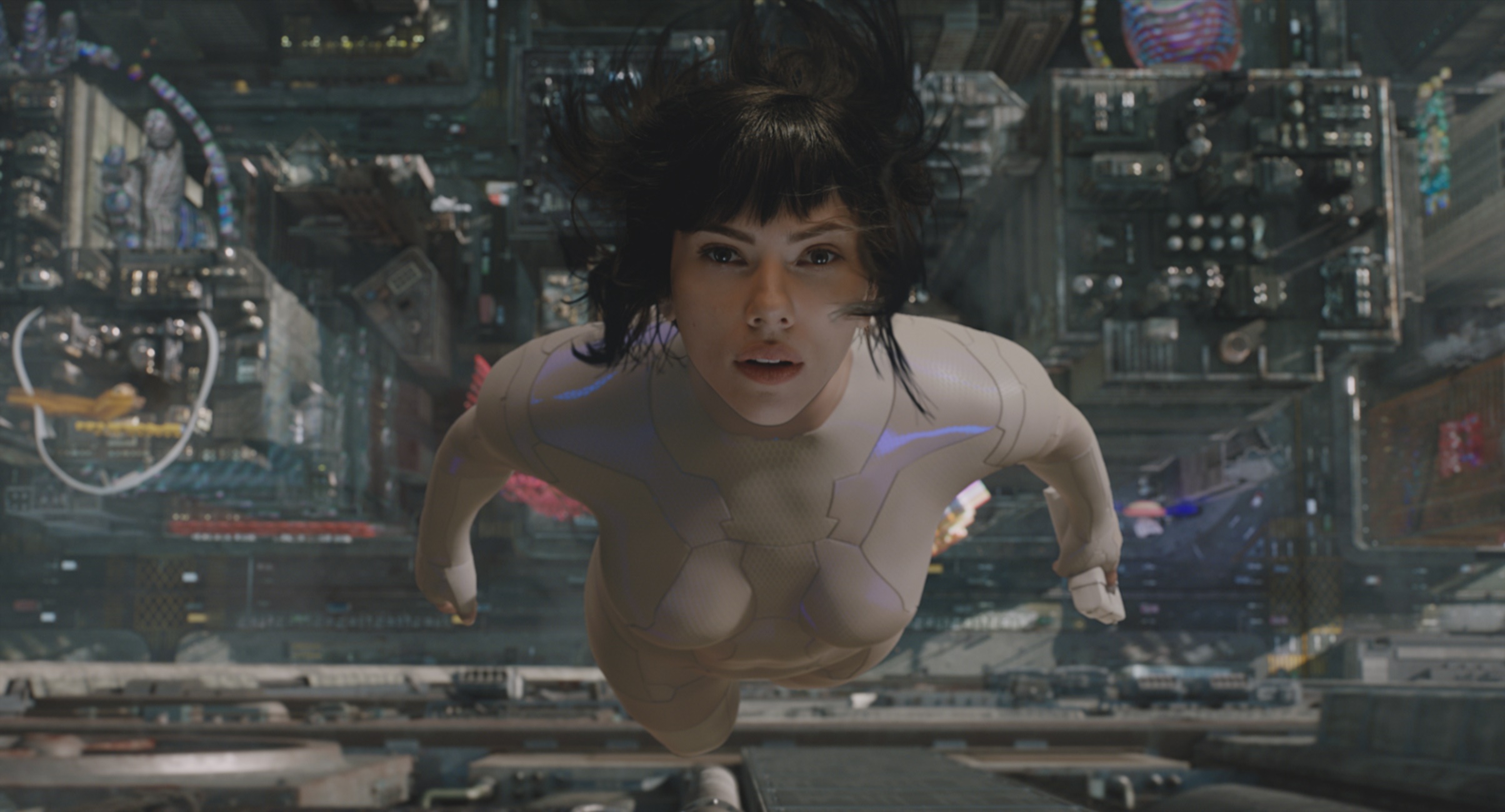 Scarlett Johansson plays The Major in Ghost in the Shell, which Wellington-based companies had a part in making. Photo/supplied