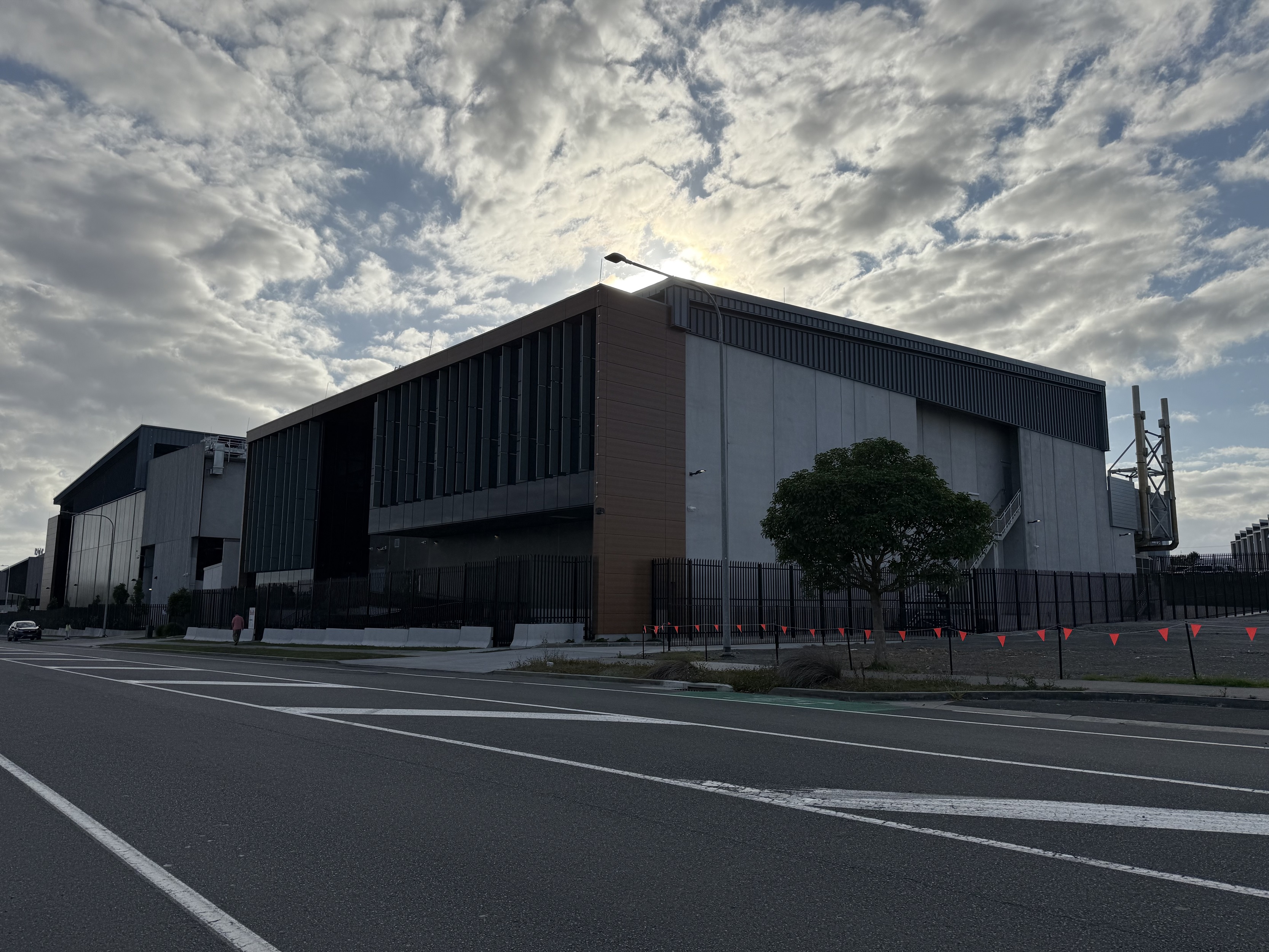Another view of CDC's Hobsonville data centre, with the new section closest to camera. Photo / Chris Keall