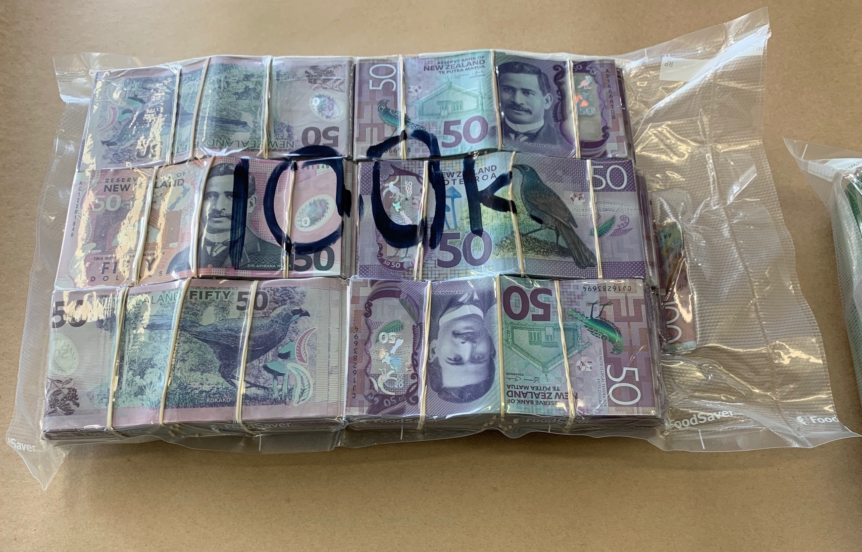 Cash seized Operation Nestegg, another investigation targeting the Mongols. Photo / Supplied