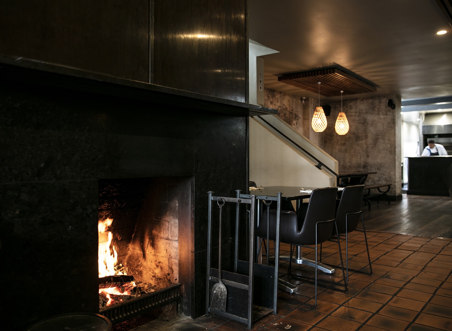 By the fireplace. Photo / Babiche Martens