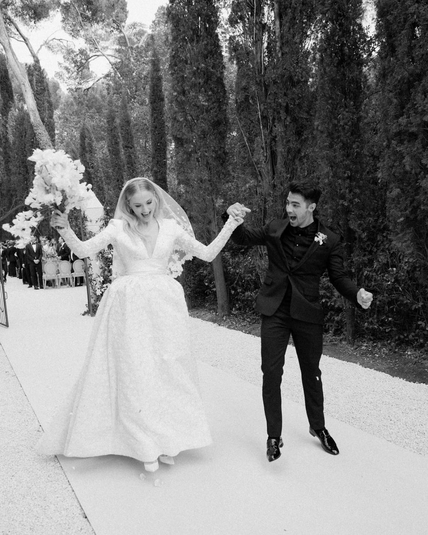 Sophie Turner Instagram: Joe Jonas's wife wears Louis Vuitton wedding dress, The Independent