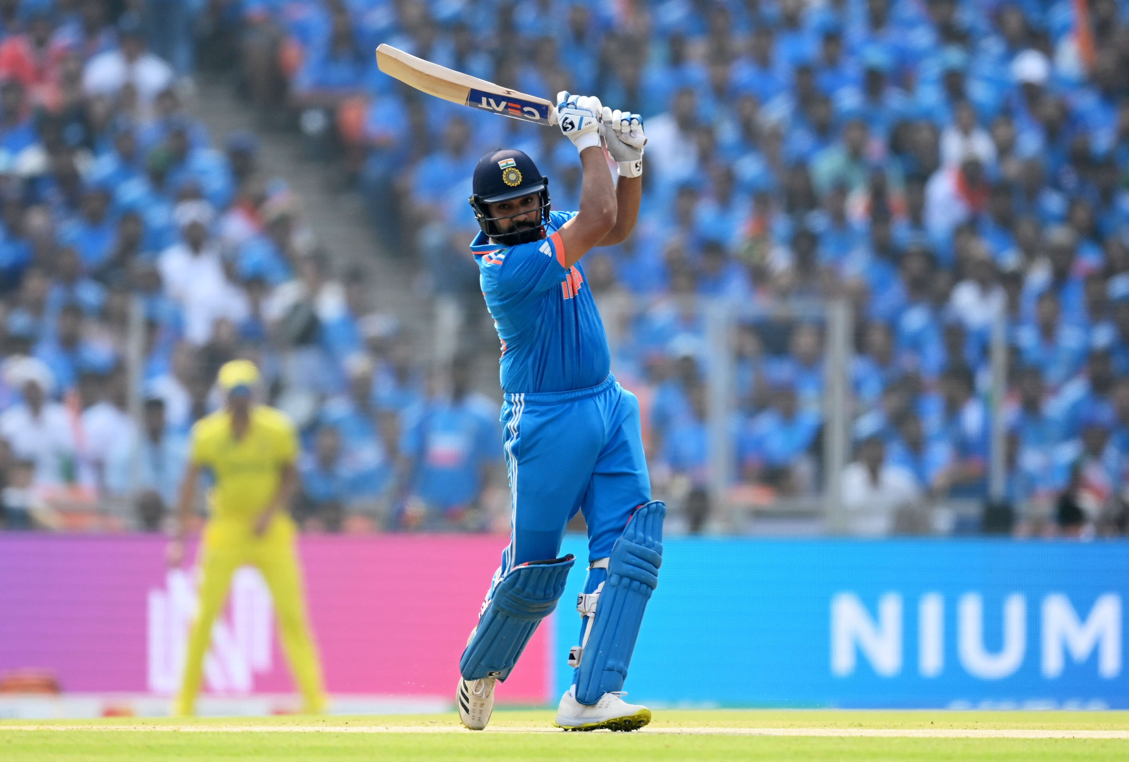 Rohit Sharma during the Cricket World Cup final. Photo / Getty Images