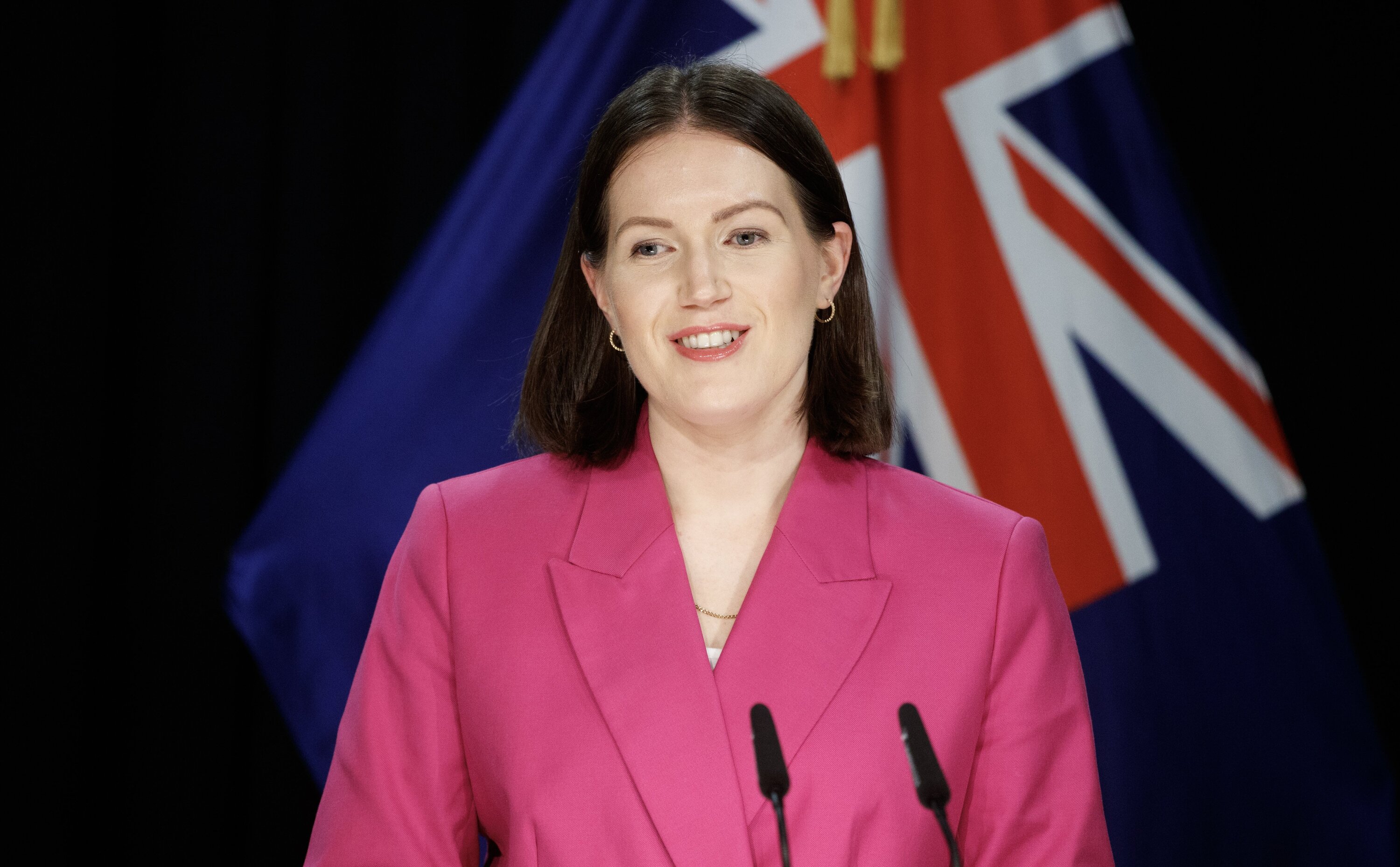 Workplace Relations and Safety Minister Brooke van Velden told the Auckland Business Chamber she wanted to restore business confidence and certainty. Photo / Mark Mitchell
