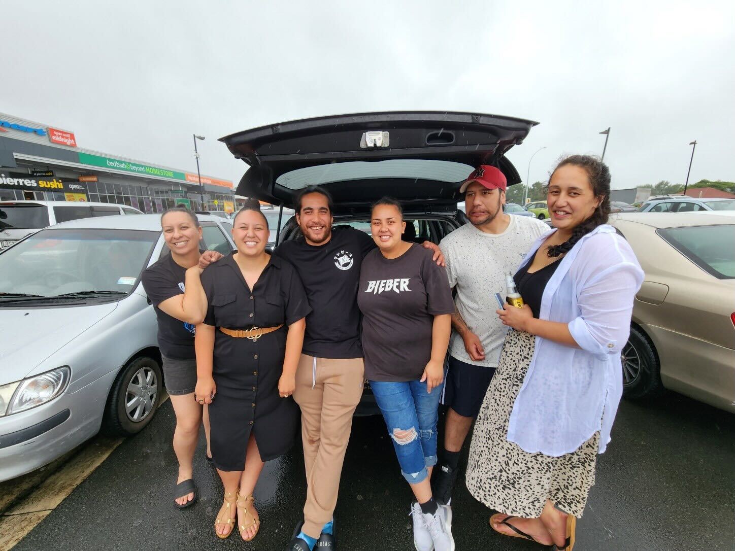 Tamara Ramage, Tegan Ramage, Levi Paki-Borell, Ashleigh Ramage, Nahu Stevens and Shiloh Hall. Photo / Supplied