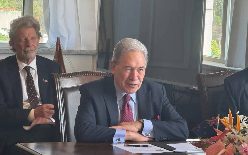 Foreign Minister Winston Peters, who is in Tonga for his first stop on a week-long Pacific tour, has announced he is easing visa restrictions for visitors from Pacific Island nations. Photo / Grace Tinetali-Fiavaai