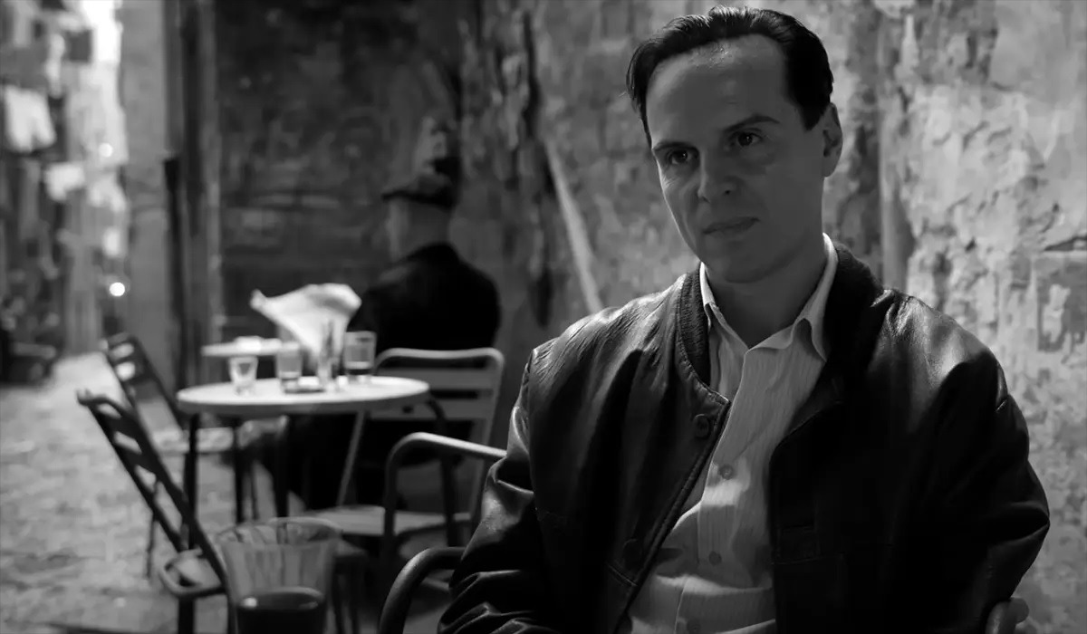 Andrew Scott as Tom Ripley in the Netflix series Ripley.