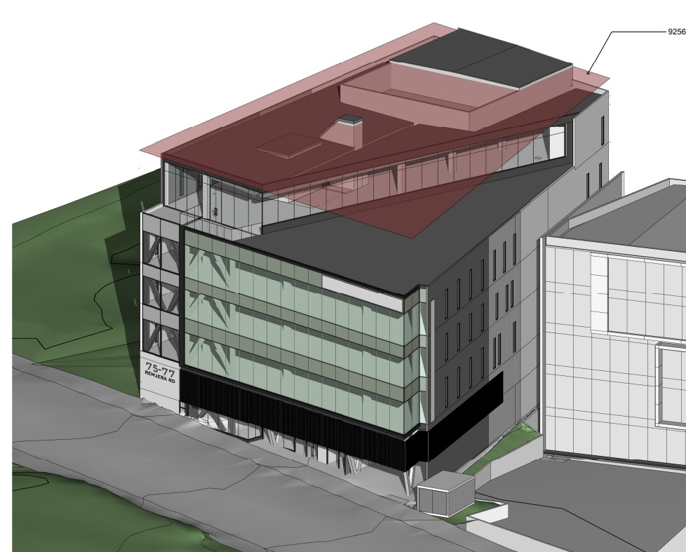 Plans for a Remuera Rd site by Mansons TCLM. A new medical centre has been consented. Image / Consent application