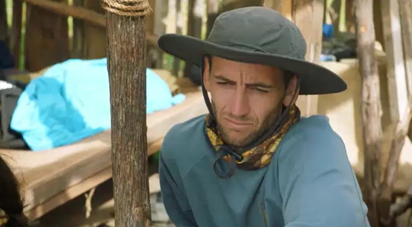 Jesse Tuke is so confused. He's wondering how Mike King got the talking stick when he is the real commentator. Photo / TVNZ