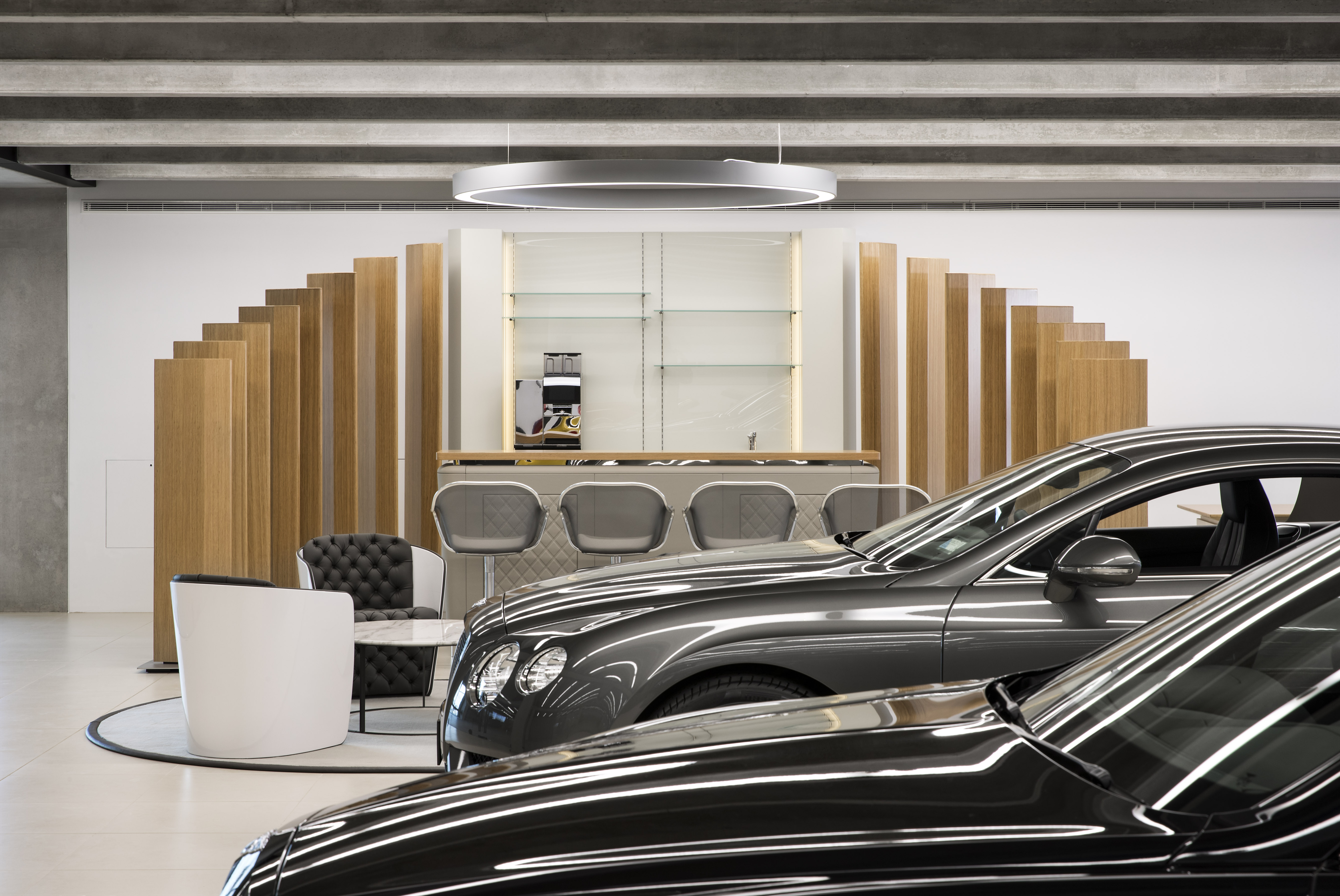 The Bentley showroom in the new premises.