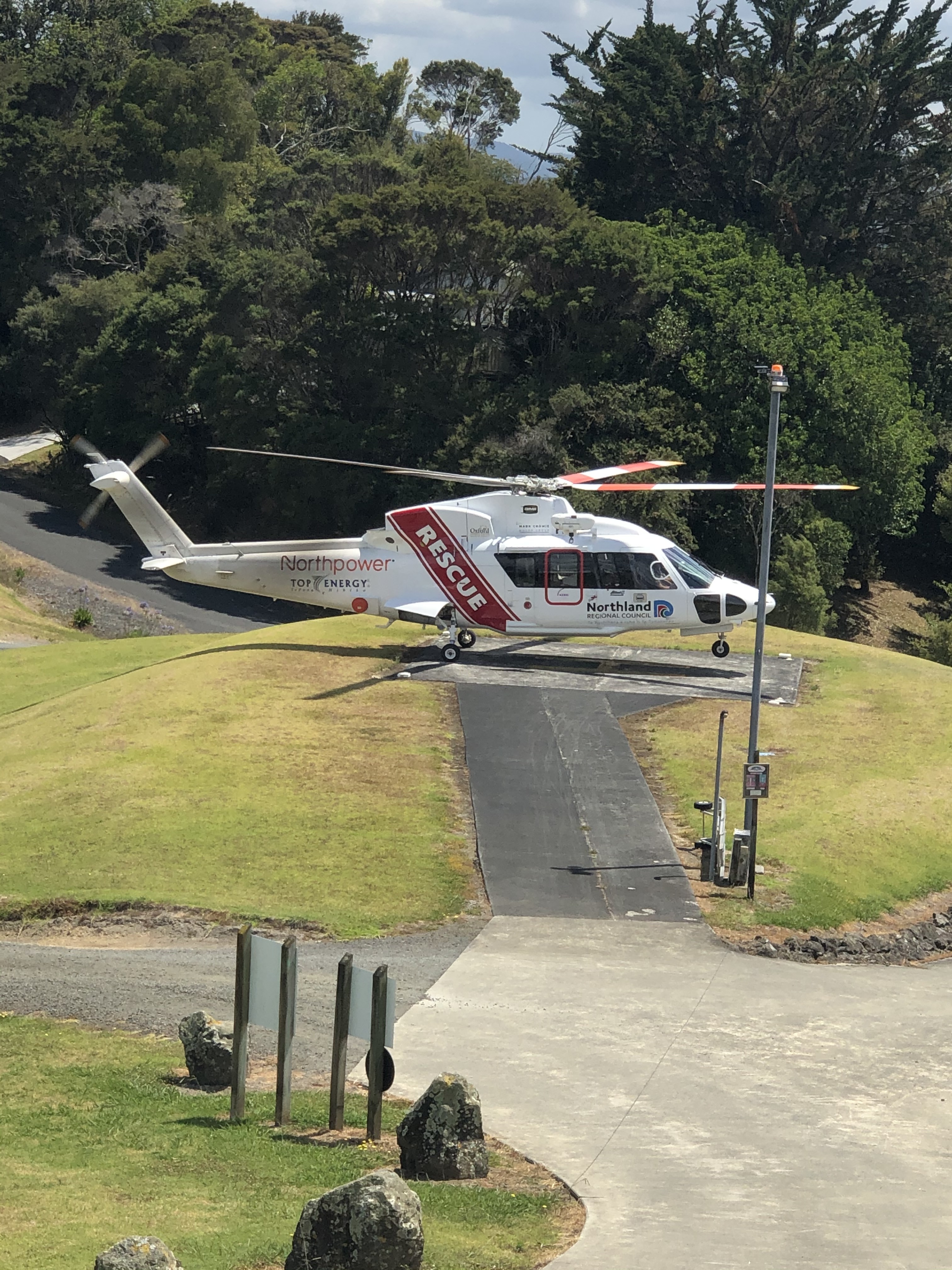 Northland Rescue Helicopter takes patients from Rawene Hospital, in the Hokianga, to hospitals elsewhere, but Rawene’s helipad needs an upgrade and the call has gone out for public help.
