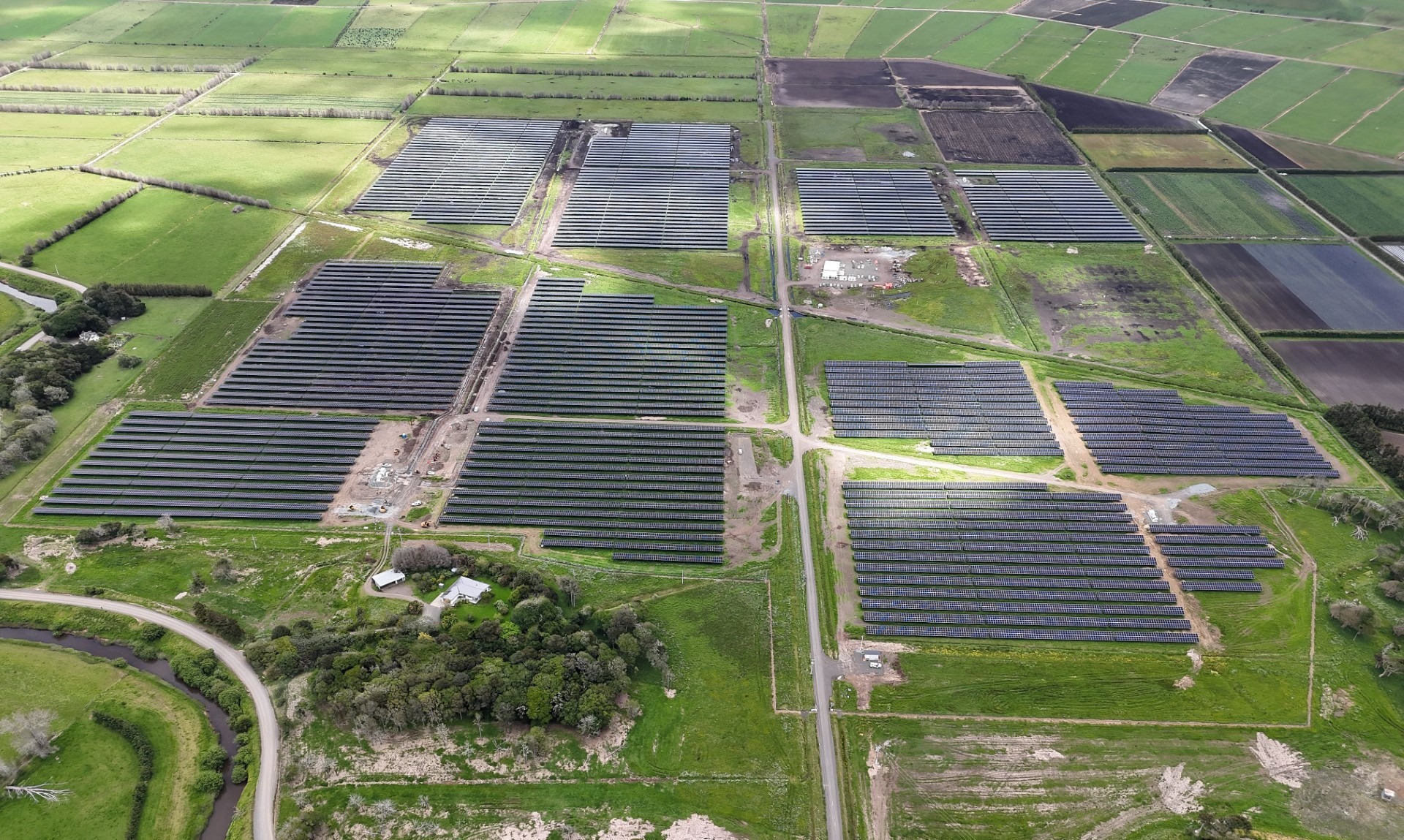 Lodestone Energy has started generating electricity from its massive 80-hectare solar farm near Kaitāia. Photo / NZ Herald