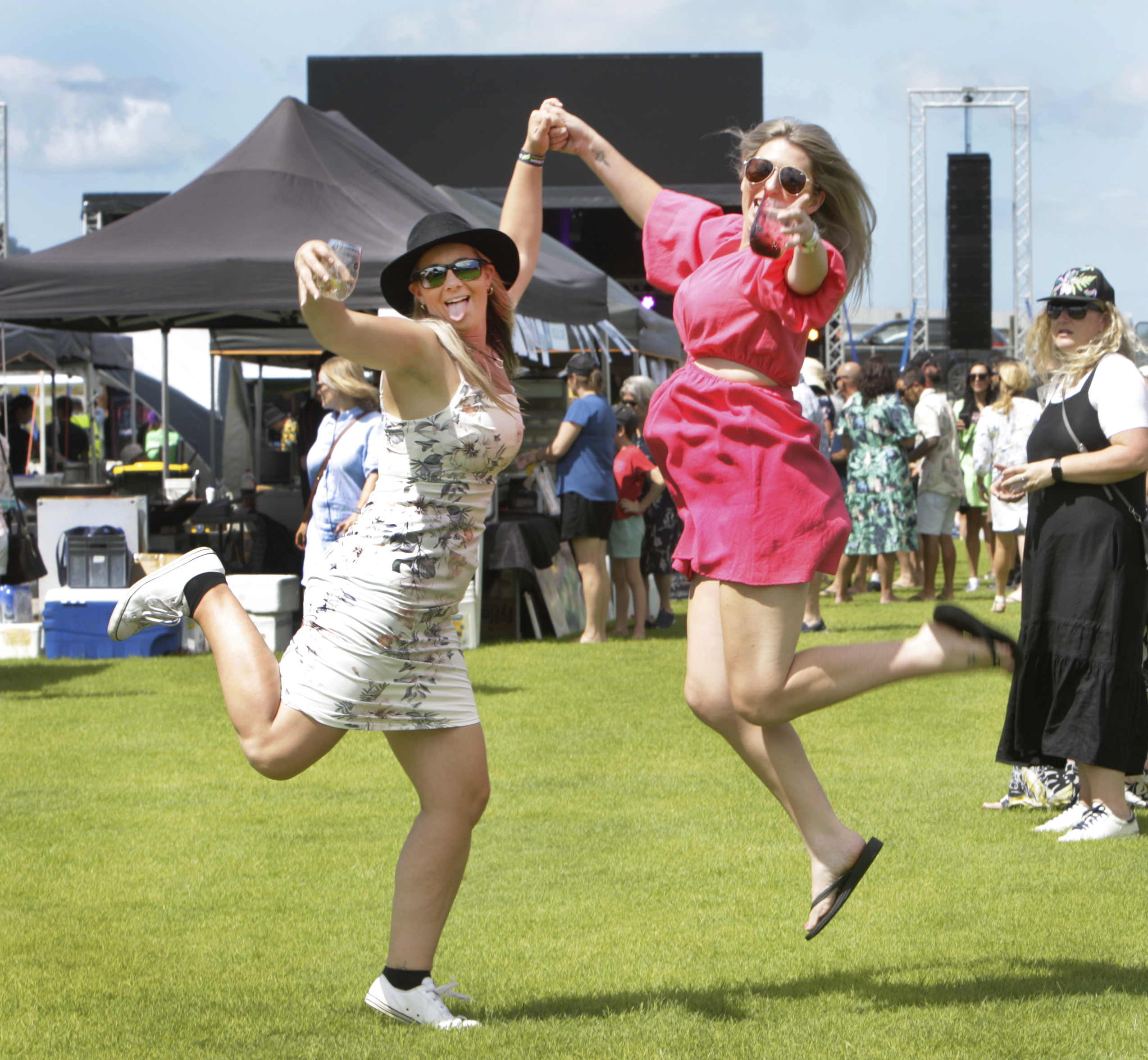Festivalgoers in top form. Photo / Tania Whyte