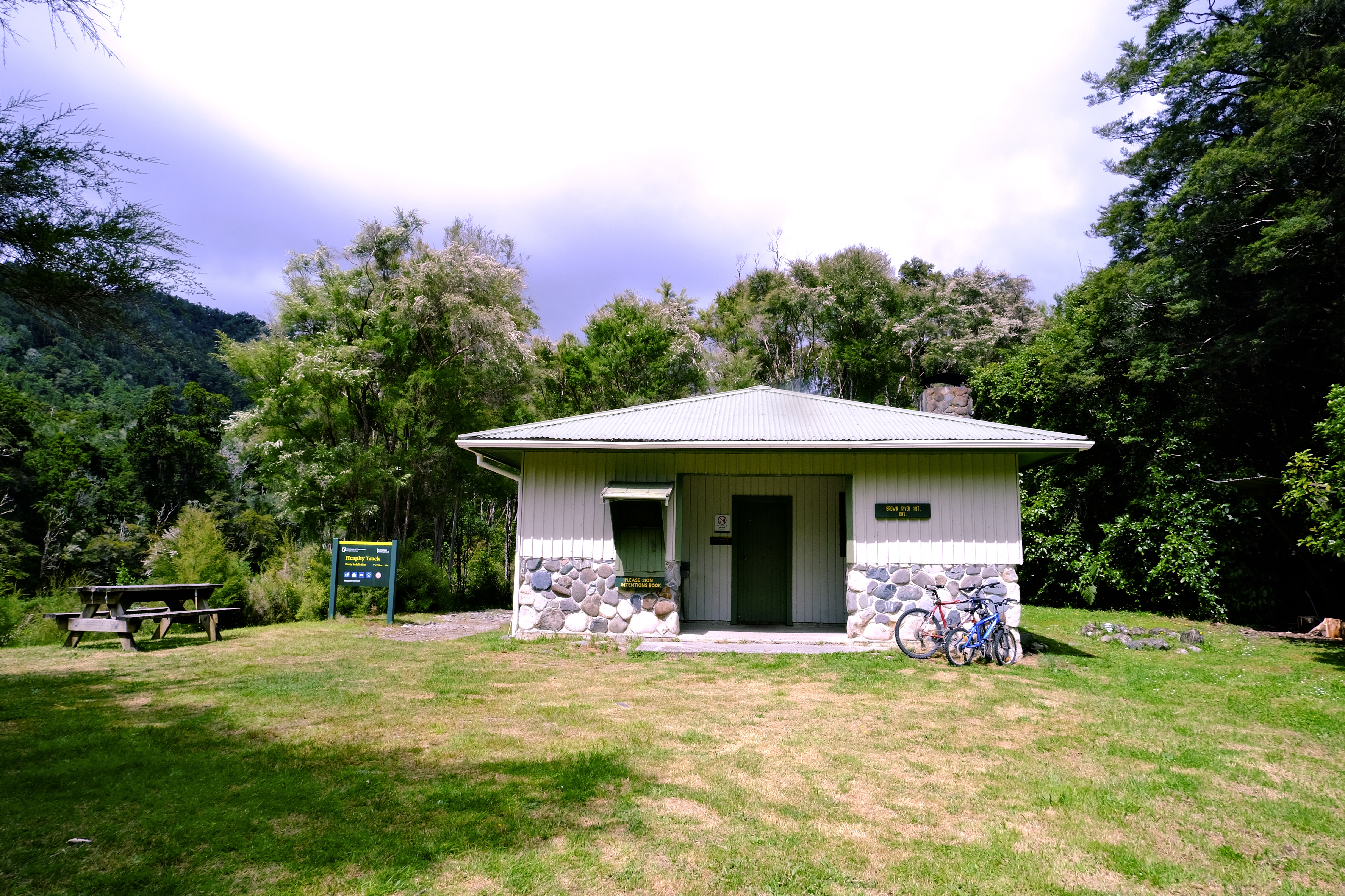 One of six huts along the Heaphy Track. Photo / Tsewang Nuru Sherpa