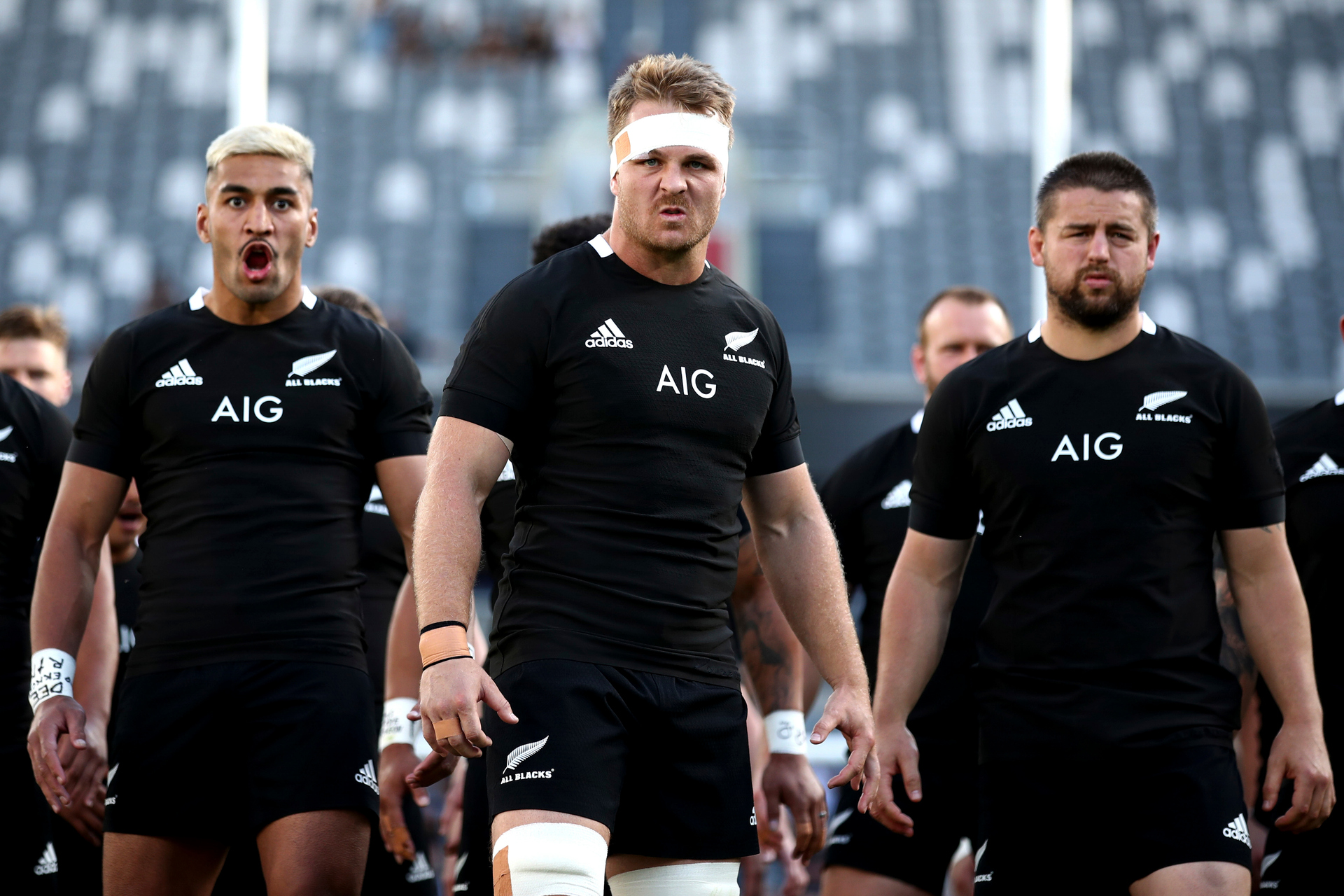 The All Blacks haka. Photo / Photosport