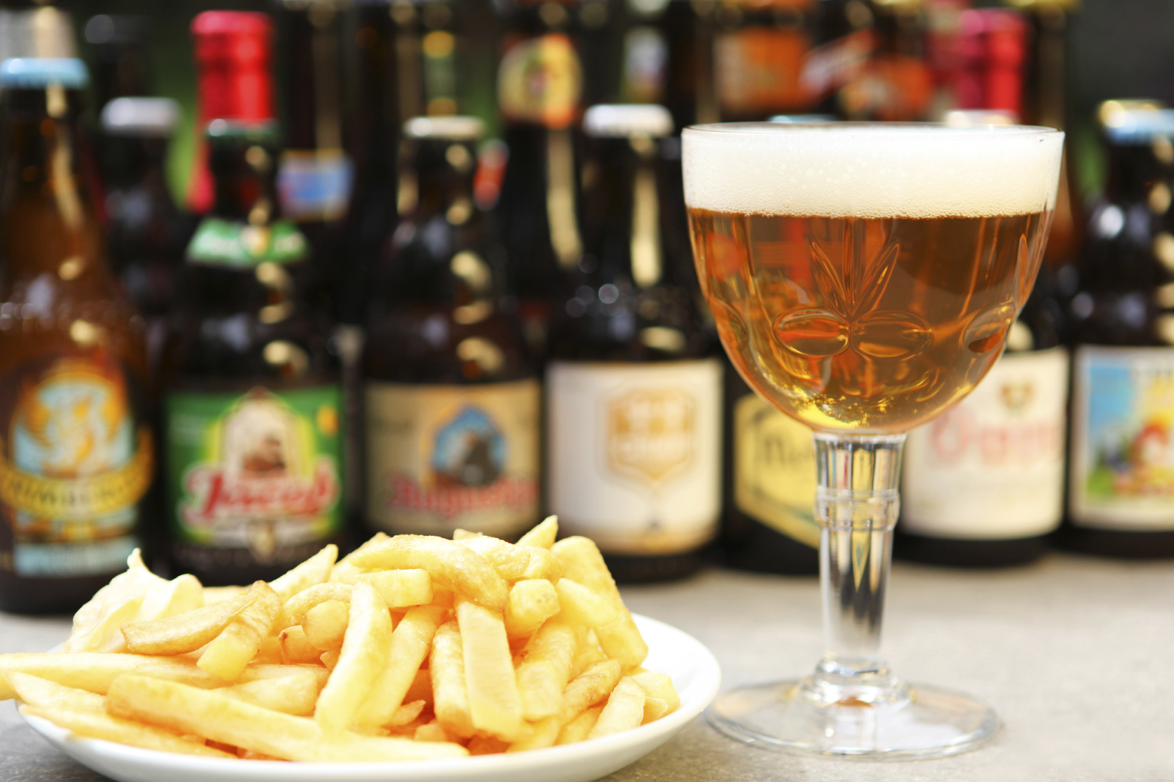 A Belgian beer goes nicely with a plate of frites. Photo / iStock