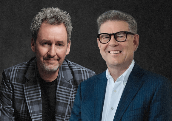 Mike Hosking (left) hosts Newstalk ZB's breakfast show and John Campbell is about to start as Morning Report co-host. Plus, Katie Bradford is returning to journalism. Hosking-Campbell illustration / Oliver Rusden; Photos / NZME, RNZ