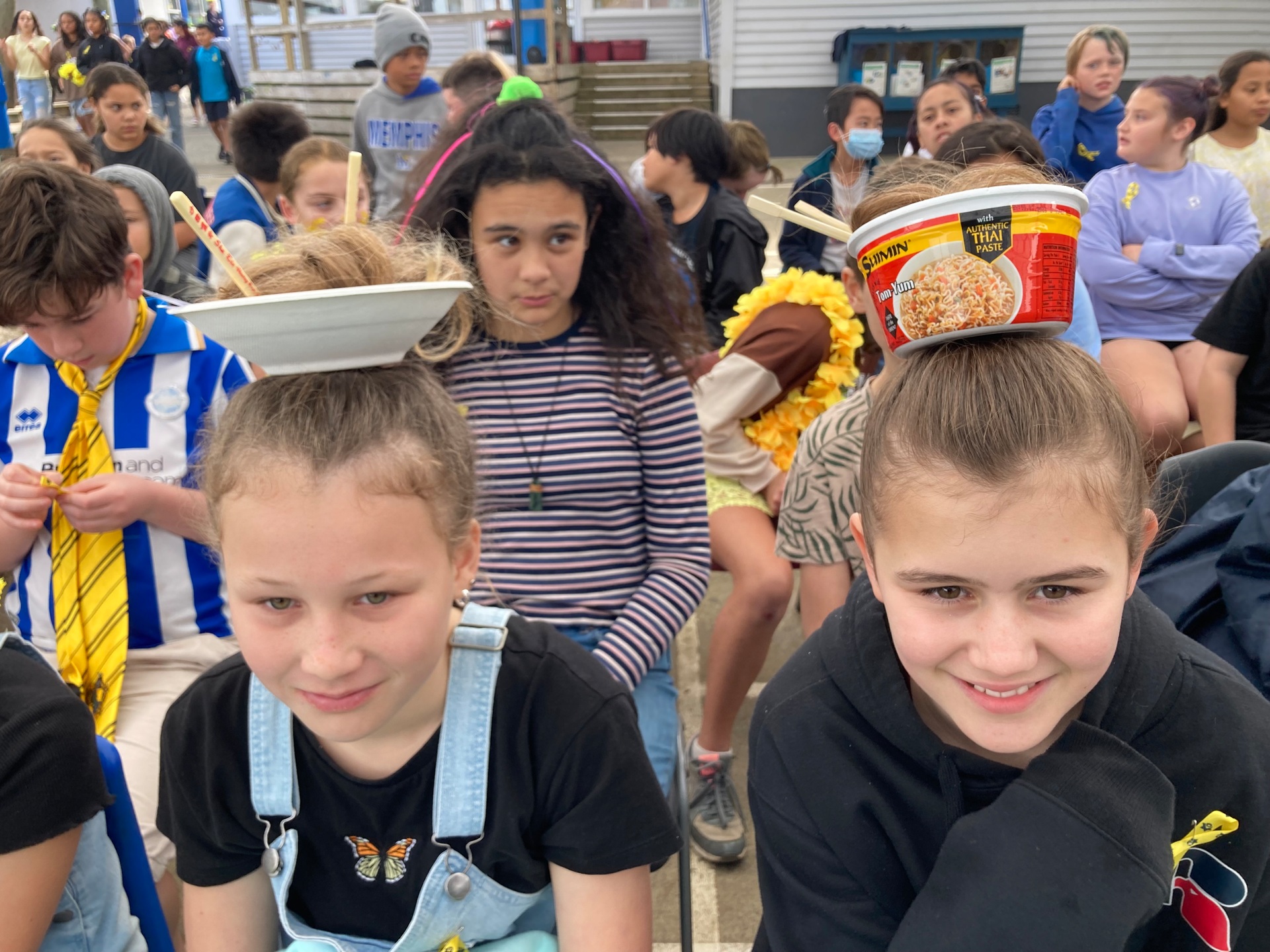 Students at Whangārei Primary got creative with their hairstyles. Photo / Supplied