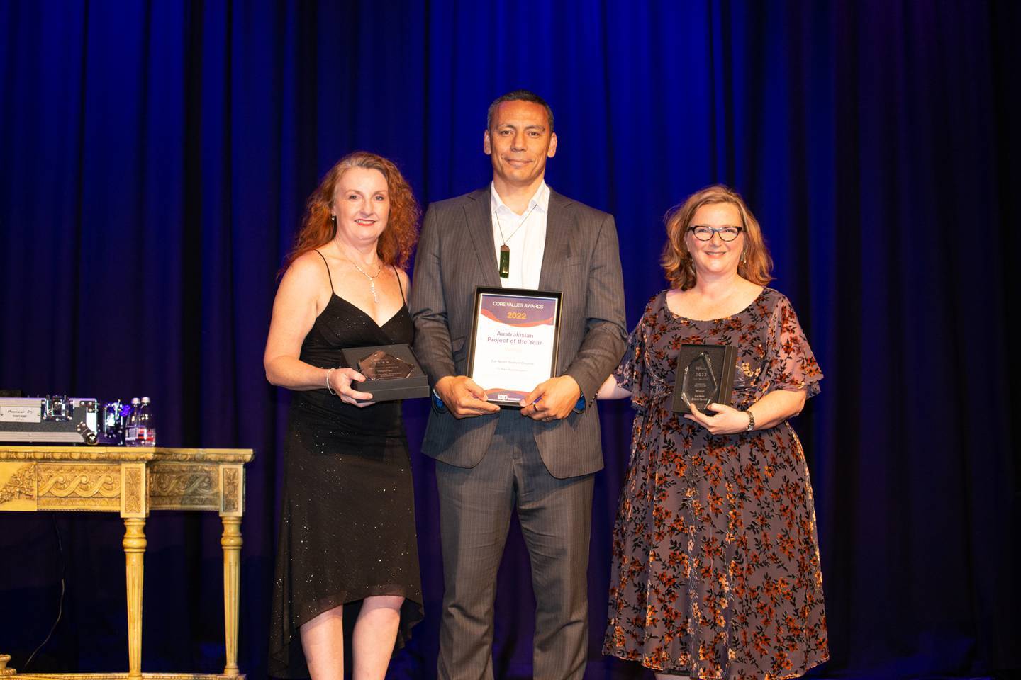 Chris Mene accepted the awards on behalf of Far North District Council. Photo / Supplied