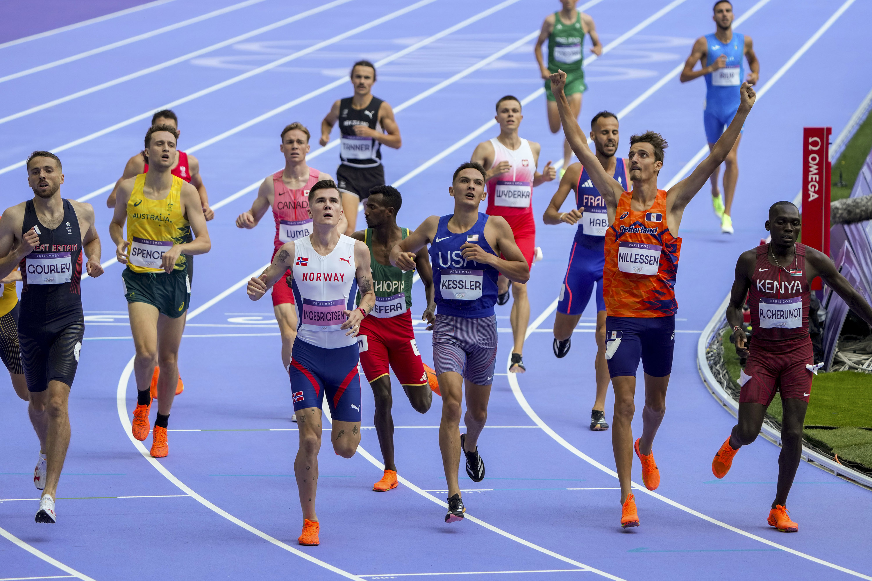 At the men’s 1500-metre preliminaries last week, speedsuits were nearly as common as the more traditional outfits. Photo / Chang W. Lee of The New York Times