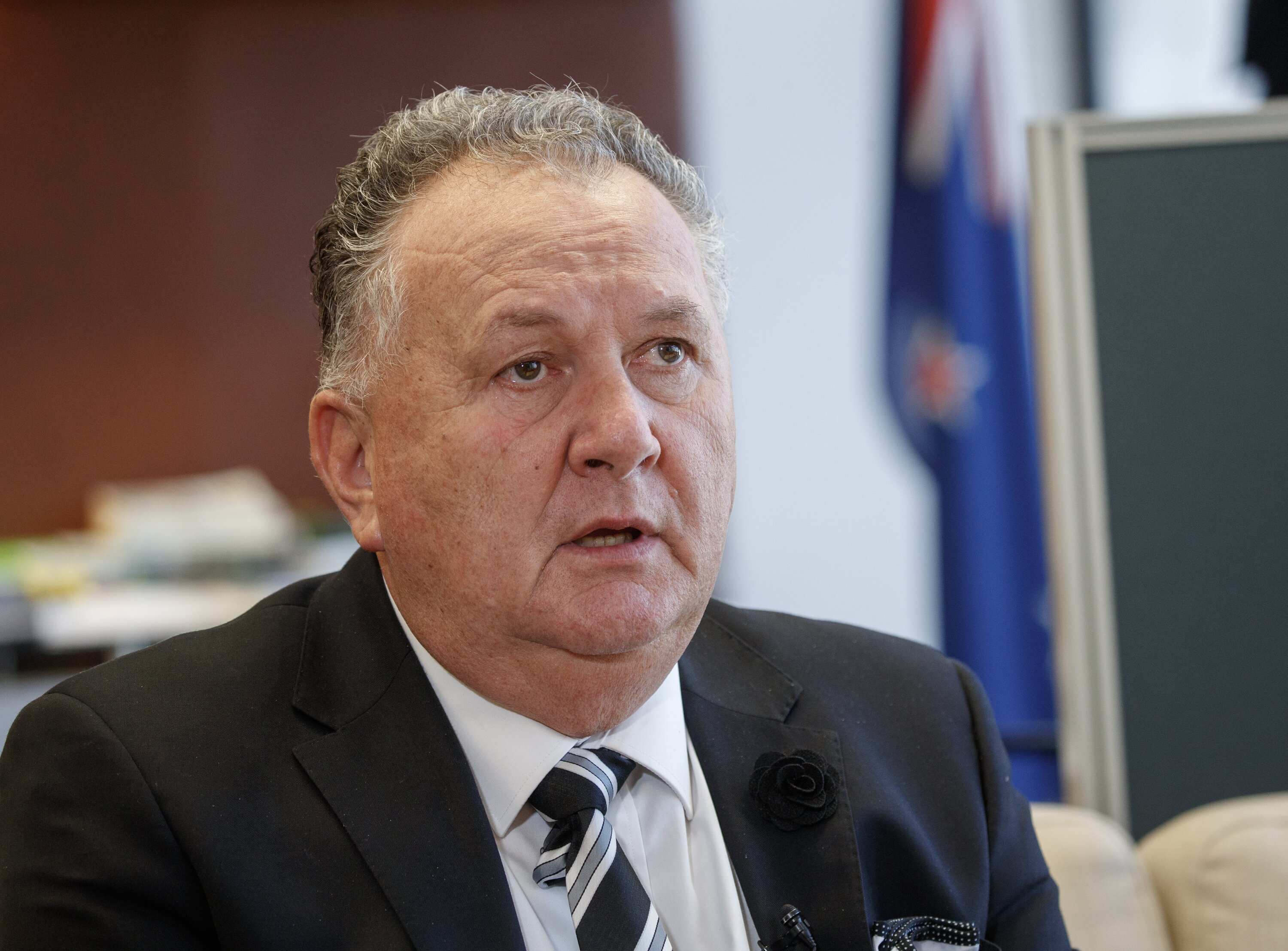 Shane Jones, Cabinet Minister and NZ First No 2, in his Beehive office. Photo / Mark Mitchell