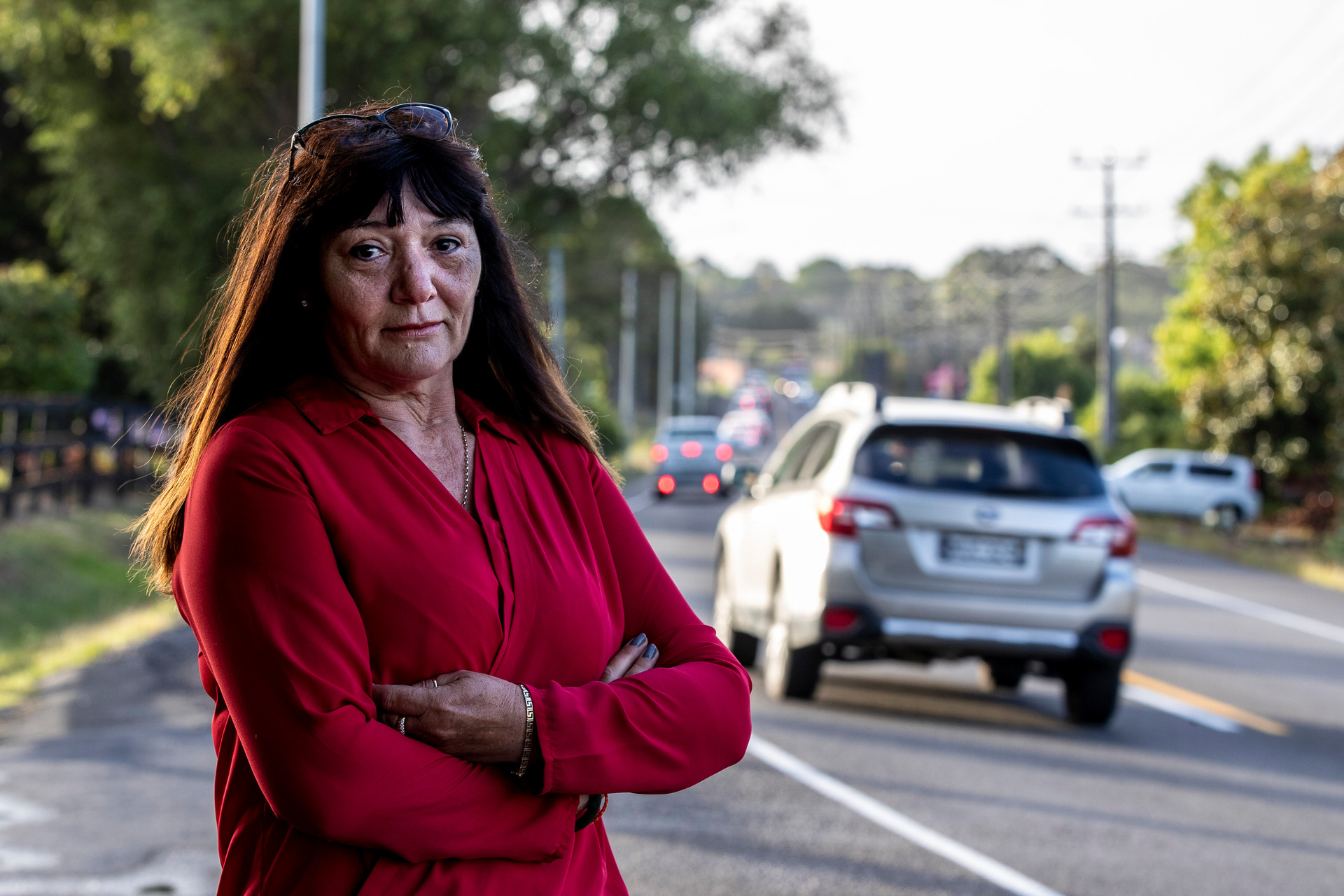 Huapai resident MIchelle Johnson is rattling the cage over traffic congestion. Photo / Michael Craig